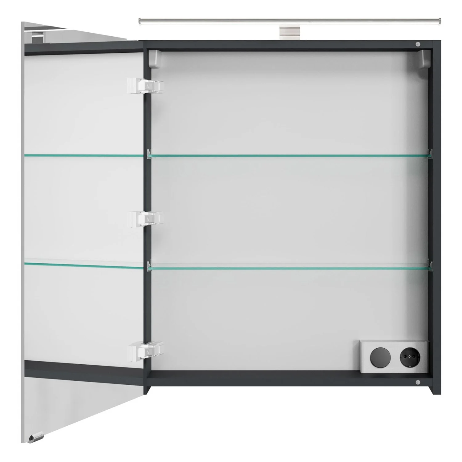 Steinkamp Living 2.0 Spiegelschrank 60 cm mit 1 Tür und LED-Aufsatzleuchte Bild 3