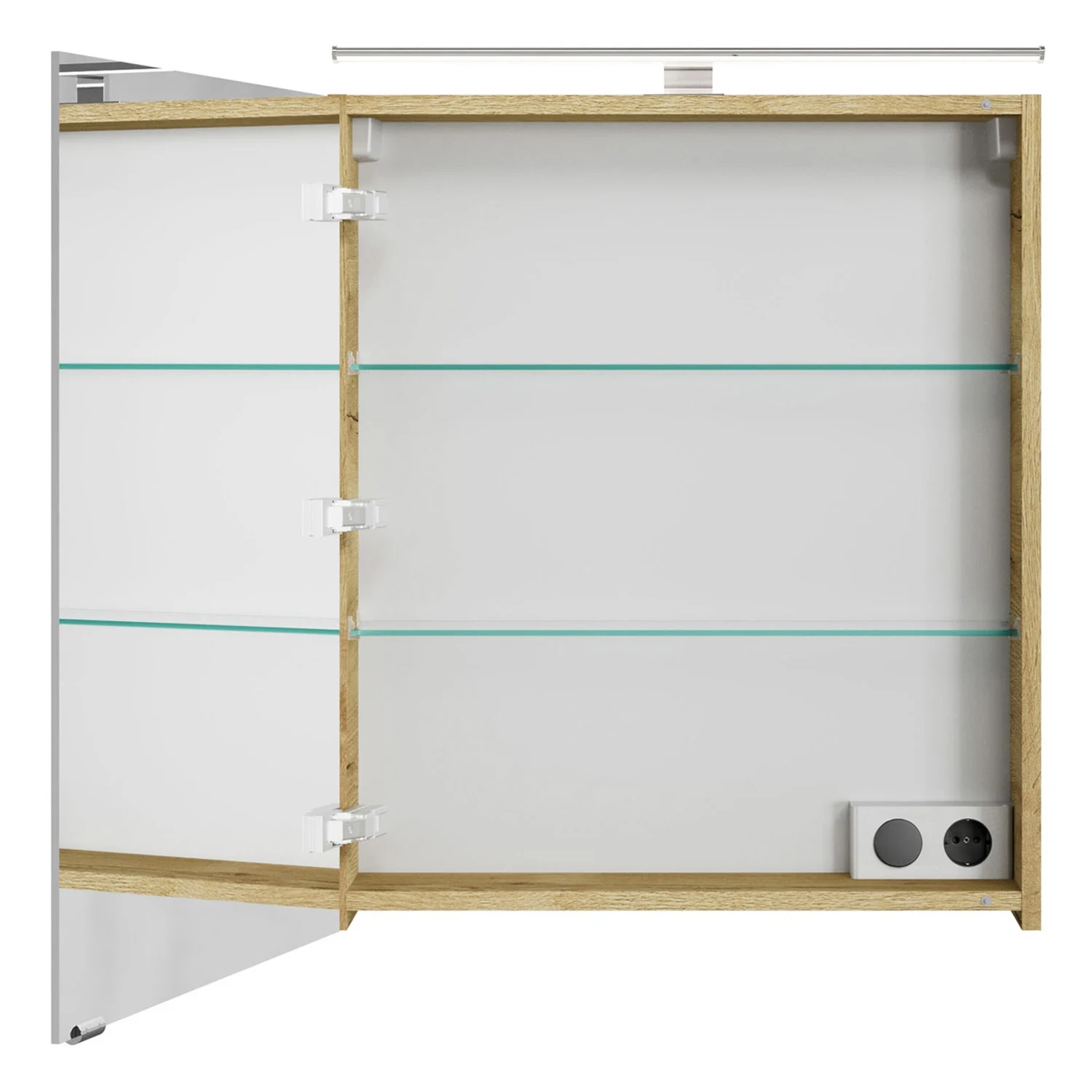 Steinkamp Living 2.0 Spiegelschrank 60 cm mit 1 Tür und LED-Aufsatzleuchte Bild 3