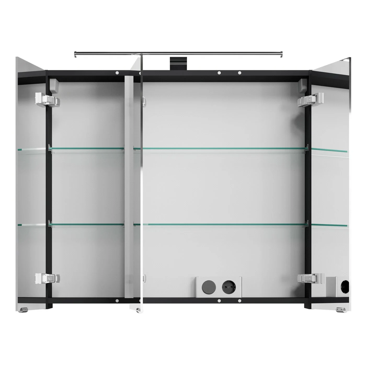 Steinkamp Living 2.0 Spiegelschrank 80 cm mit 3 Türen und LED-Aufsatzleuchte Bild 3