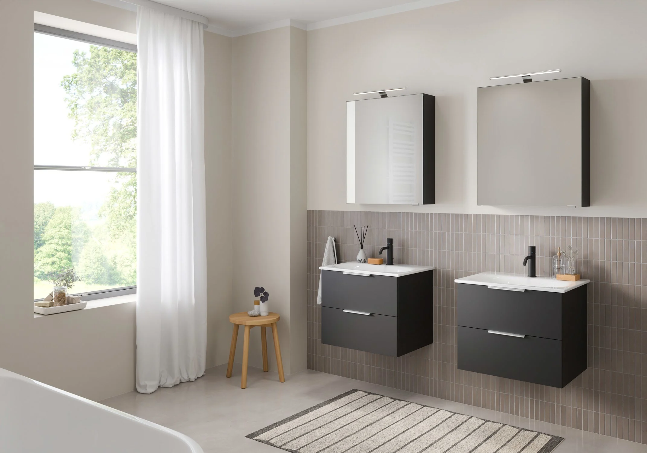 Steinkamp Living 2.0 Spiegelschrank 60 cm mit 1 Tür und LED-Aufsatzleuchte Bild 6
