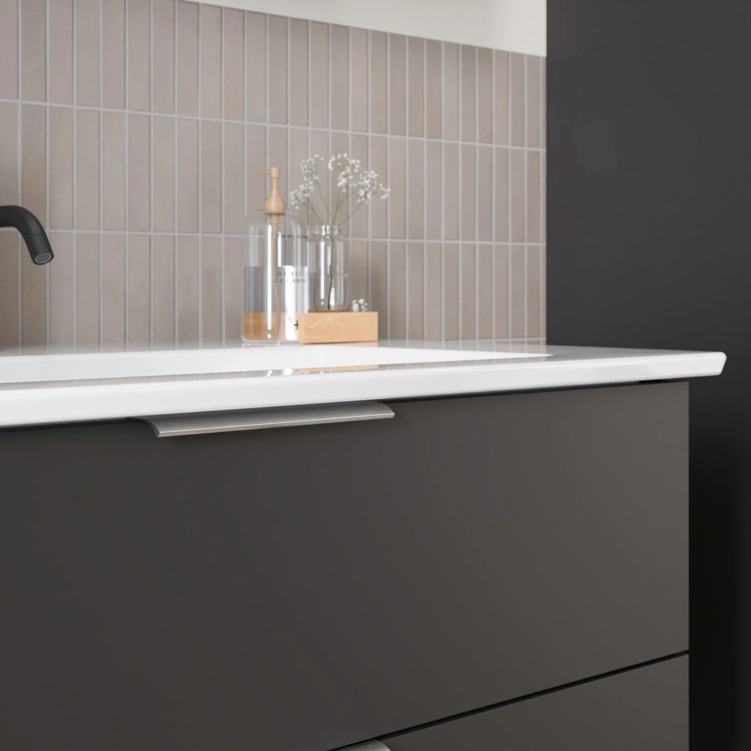 Steinkamp Living 2.0 / Villeroy & Boch Venticello Doppel-Waschtisch mit Unterschrank 130 cm Bild 4