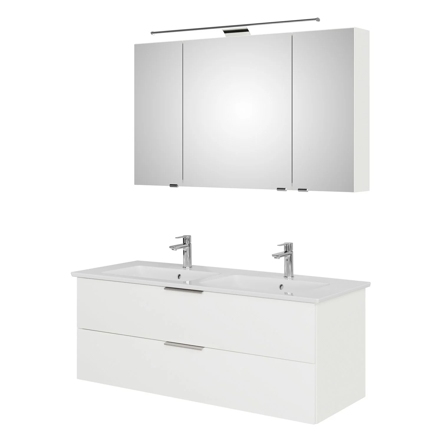Steinkamp Living 2.0 / Villeroy & Boch Venticello Badmöbel Set 130 cm mit Spiegelschrank, 3 Türen Bild 2