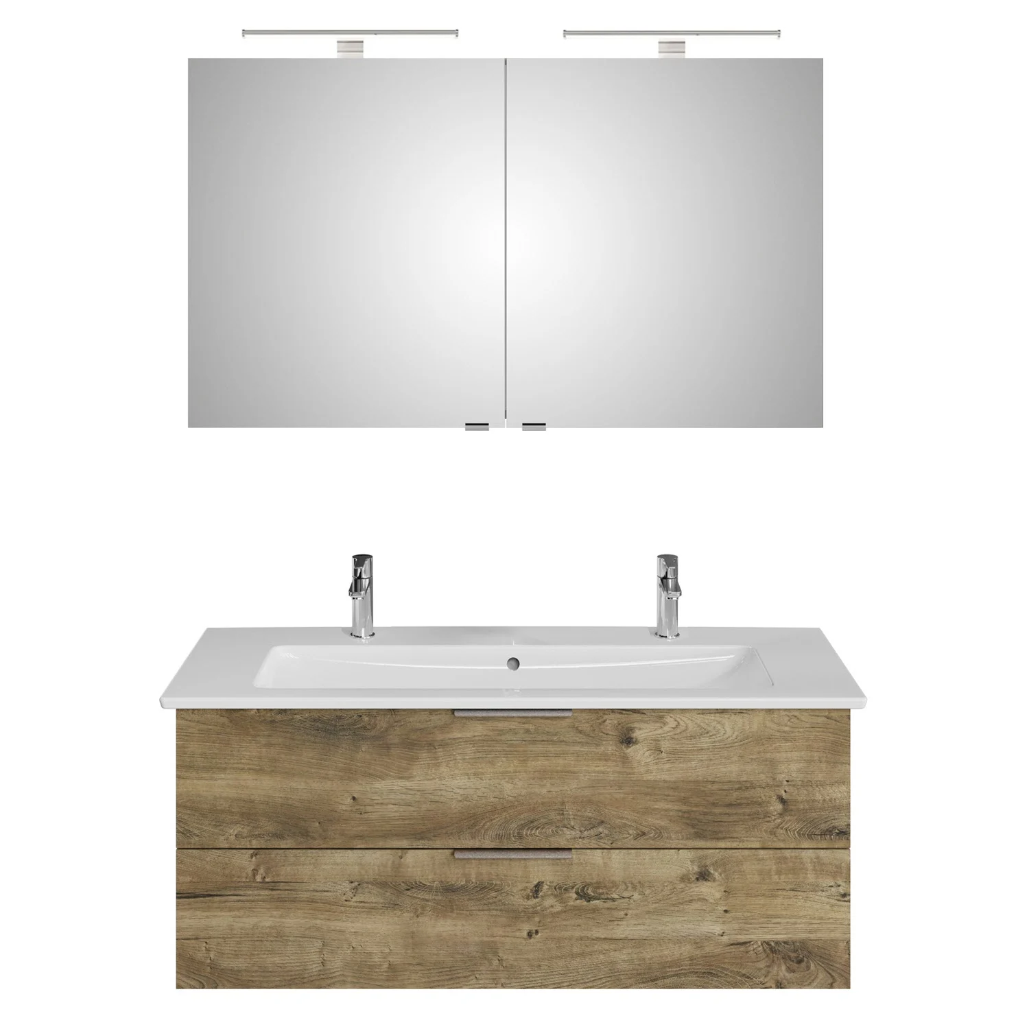 Steinkamp Living 2.0 / Villeroy & Boch Venticello Badmöbel Set 120 cm mit Spiegelschrank, 2 Türen Bild 12