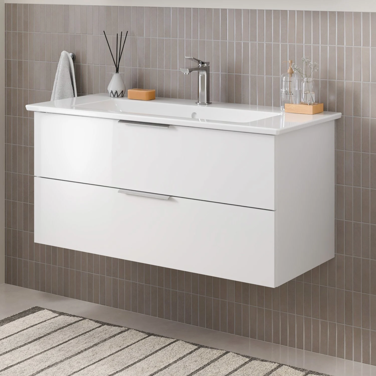 Steinkamp Living 2.0 / Villeroy & Boch Venticello Waschtisch mit Unterschrank 100 cm