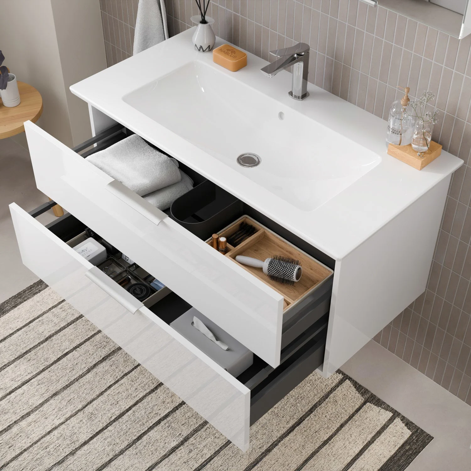 Steinkamp Living 2.0 / Villeroy & Boch Venticello Waschtisch mit Unterschrank 100 cm Bild 3