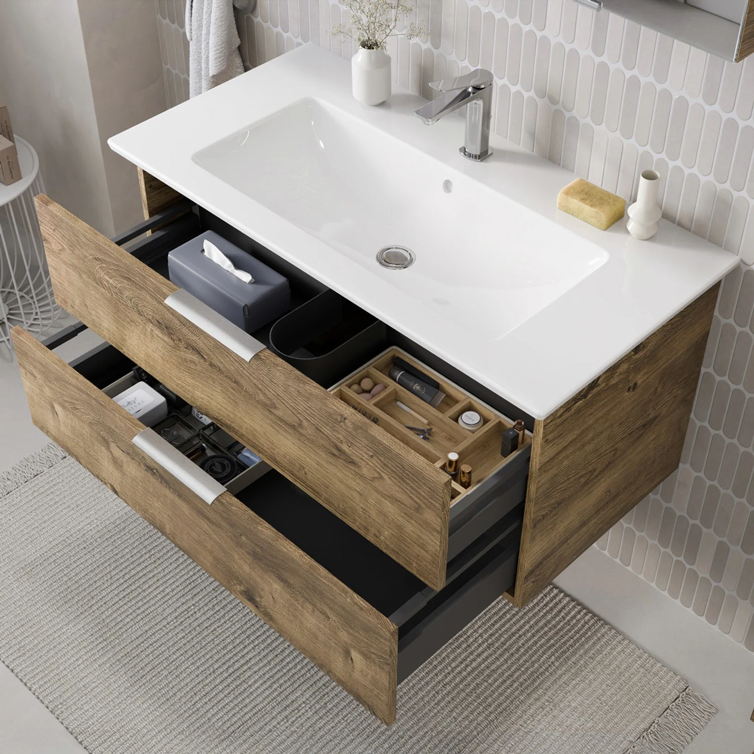 Steinkamp Living 2.0 / Villeroy & Boch Venticello Waschtisch mit Unterschrank 100 cm Bild 3
