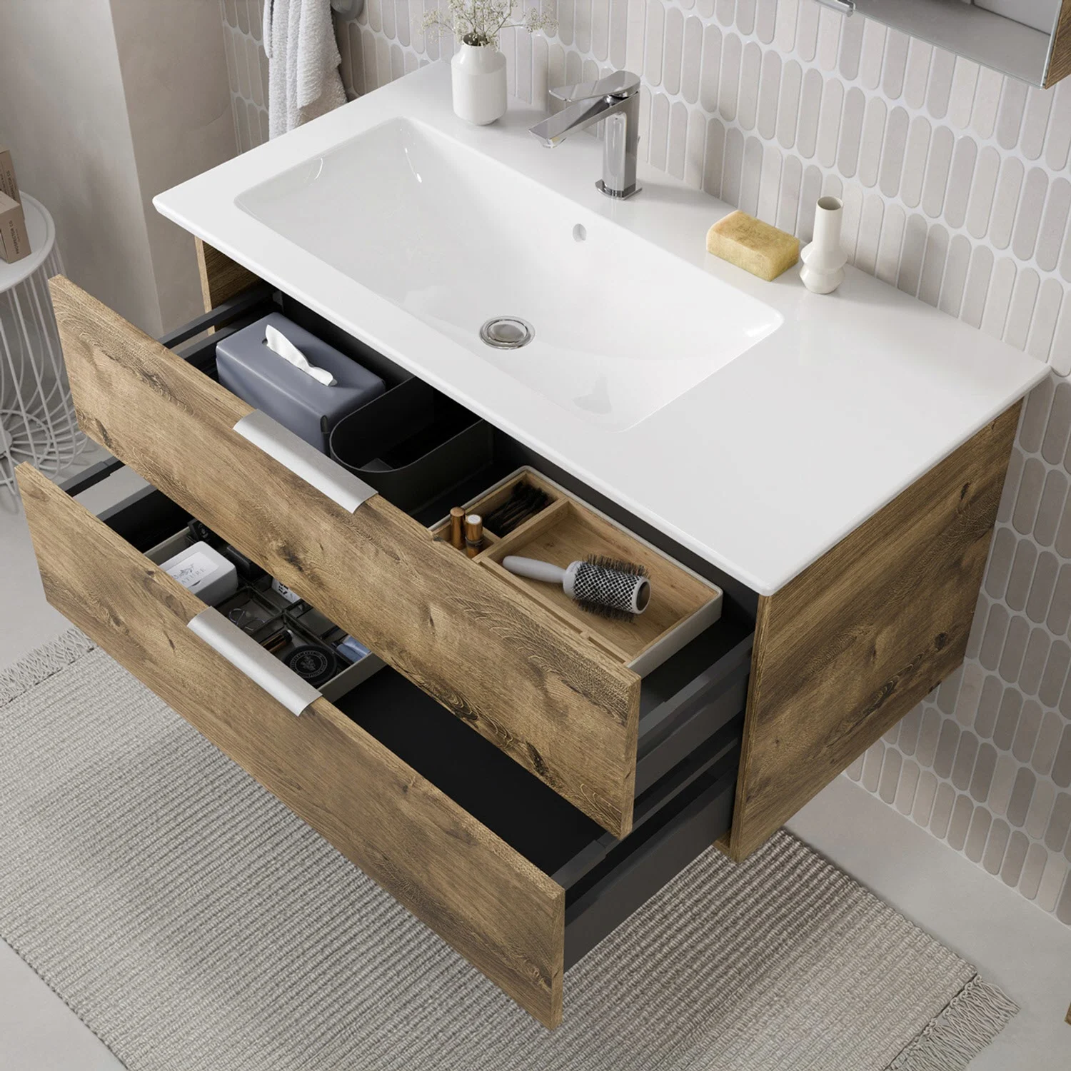 Steinkamp Living 2.0 / Villeroy & Boch Venticello Waschtisch mit Unterschrank 100 cm Bild 3