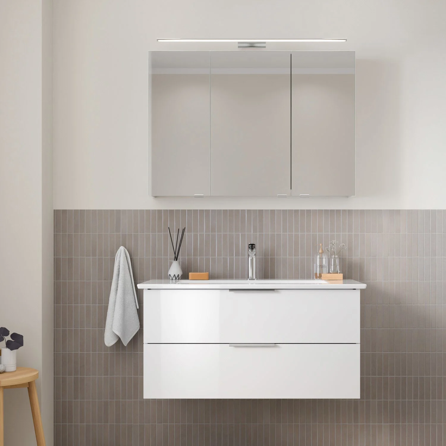 Steinkamp Living 2.0 / Villeroy & Boch Venticello Waschtisch mit Unterschrank 100 cm Bild 5