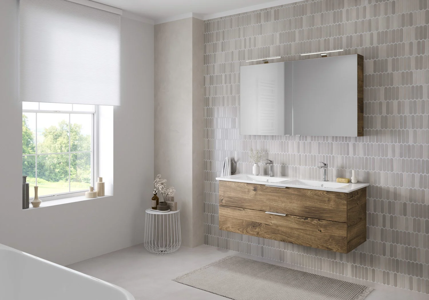 Steinkamp Living 2.0 / Villeroy & Boch Venticello Doppel-Waschtisch mit Unterschrank 130 cm Bild 6