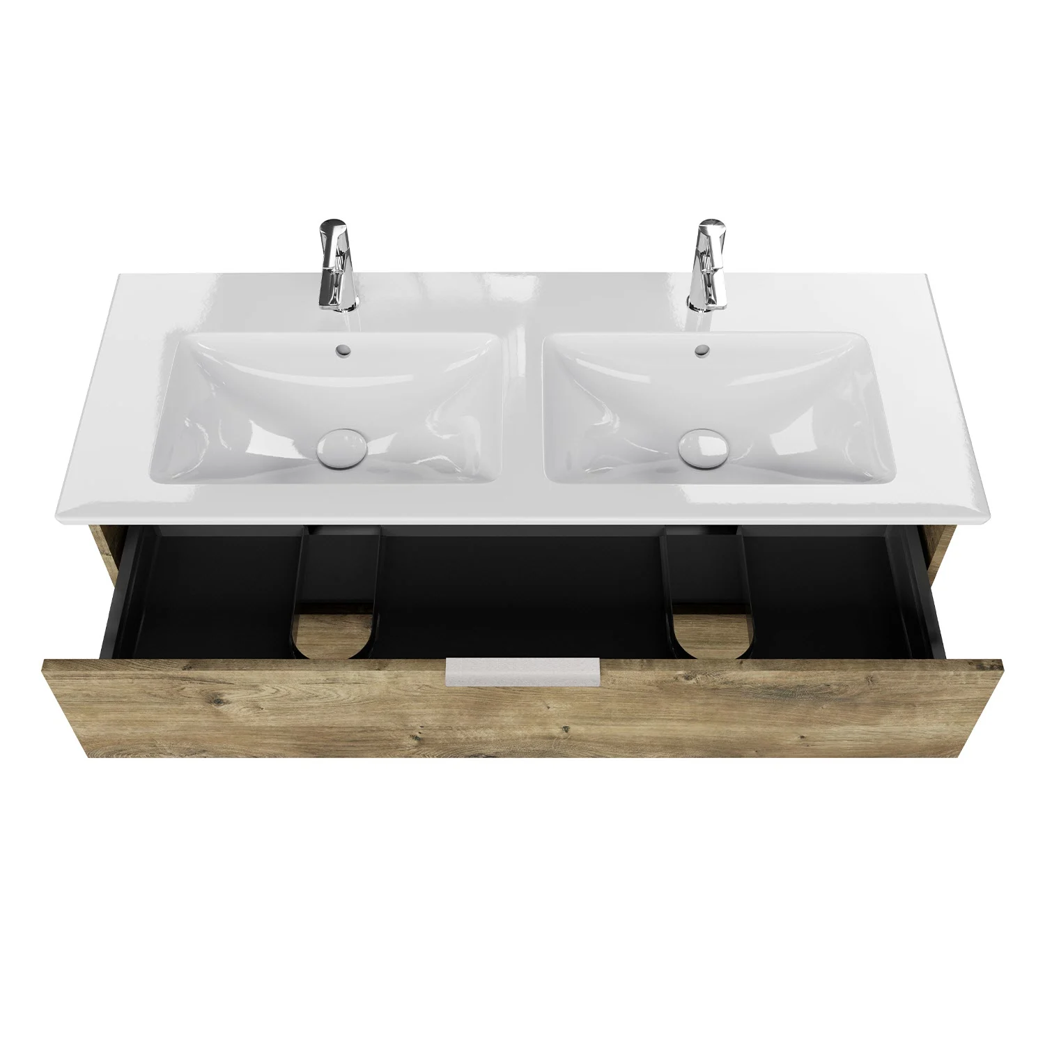 Steinkamp Living 2.0 / Villeroy & Boch Venticello Doppel-Waschtisch mit Unterschrank 130 cm Bild 9