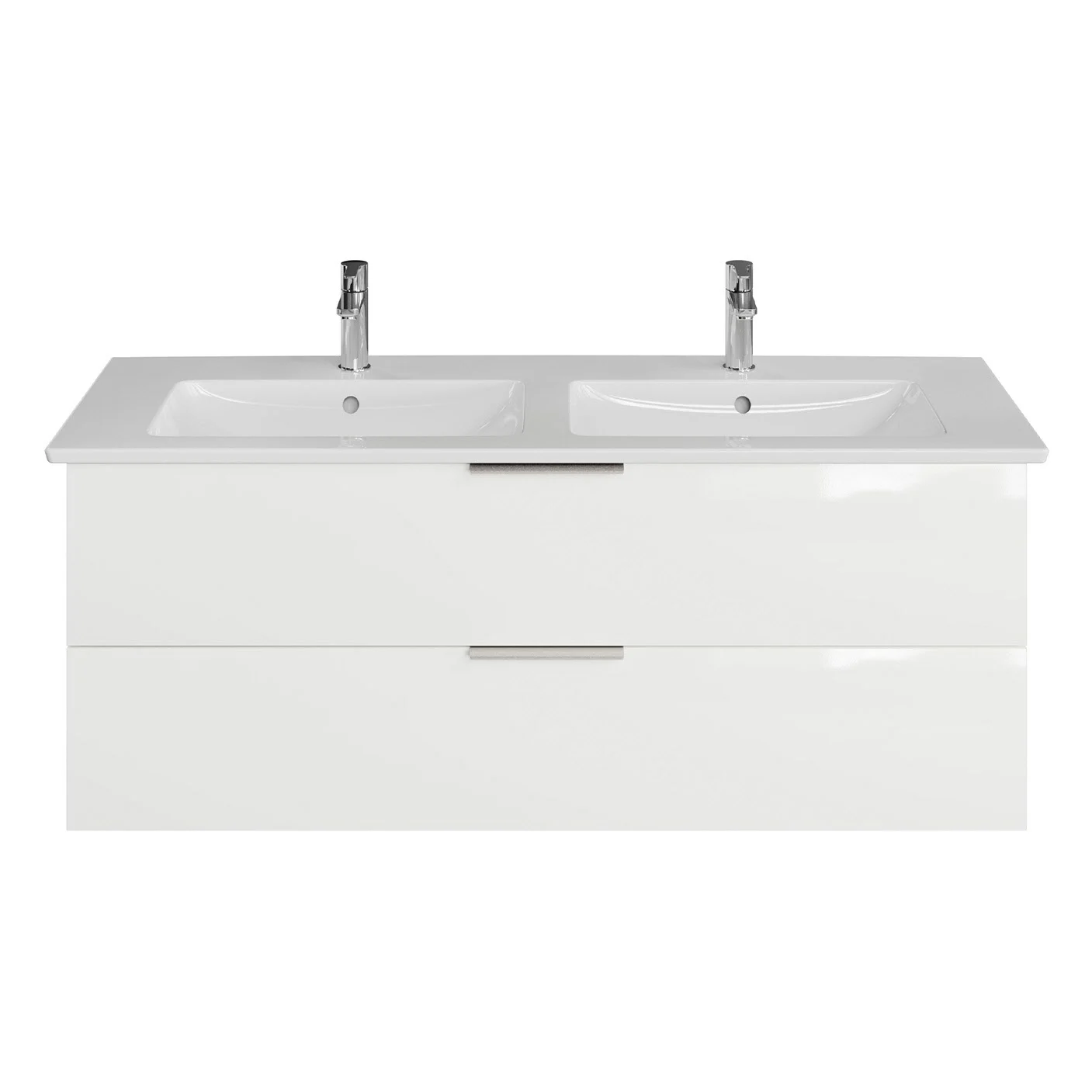 Steinkamp Living 2.0 / Villeroy & Boch Venticello Doppel-Waschtisch mit Unterschrank 130 cm Bild 2