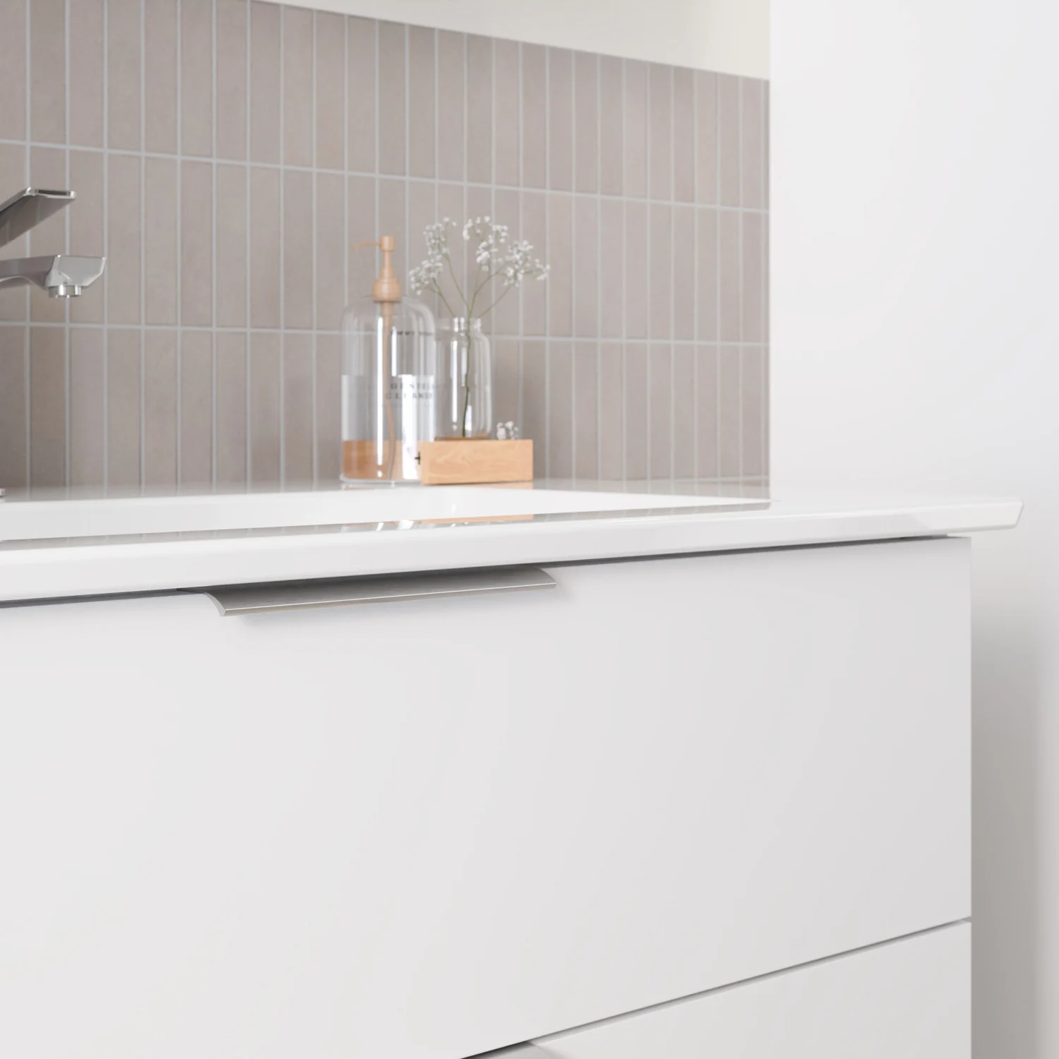 Steinkamp Living 2.0 / Villeroy & Boch Venticello Badmöbel Set 130 cm mit Spiegelschrank, 3 Türen Bild 4