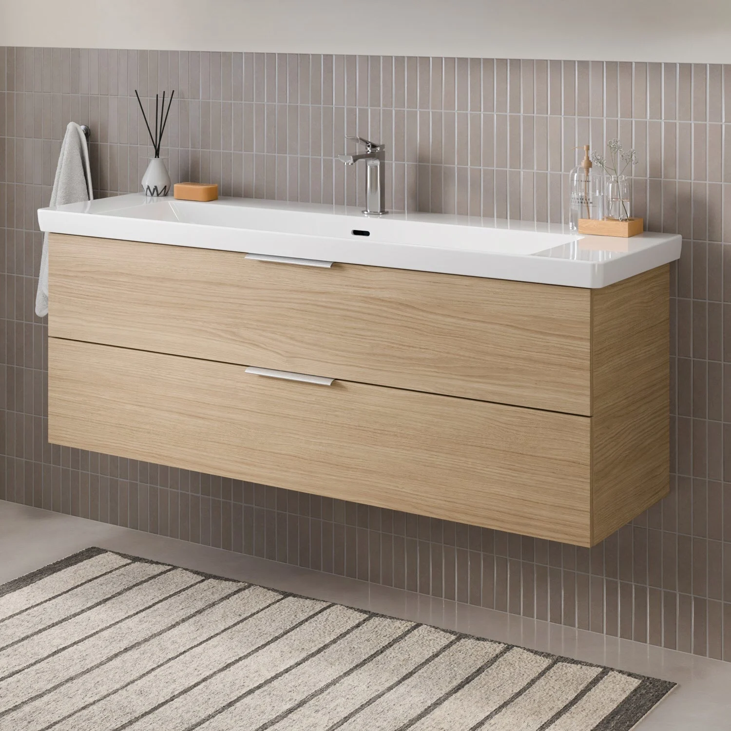 Steinkamp Living 2.0 Waschtischunterschrank für Villeroy & Boch Subway 3.0 Waschtisch 130 cm