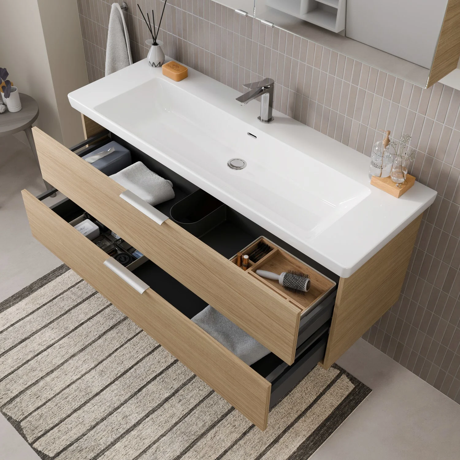 Steinkamp Living 2.0 Waschtischunterschrank für Villeroy & Boch Subway 3.0 Waschtisch 130 cm Bild 3