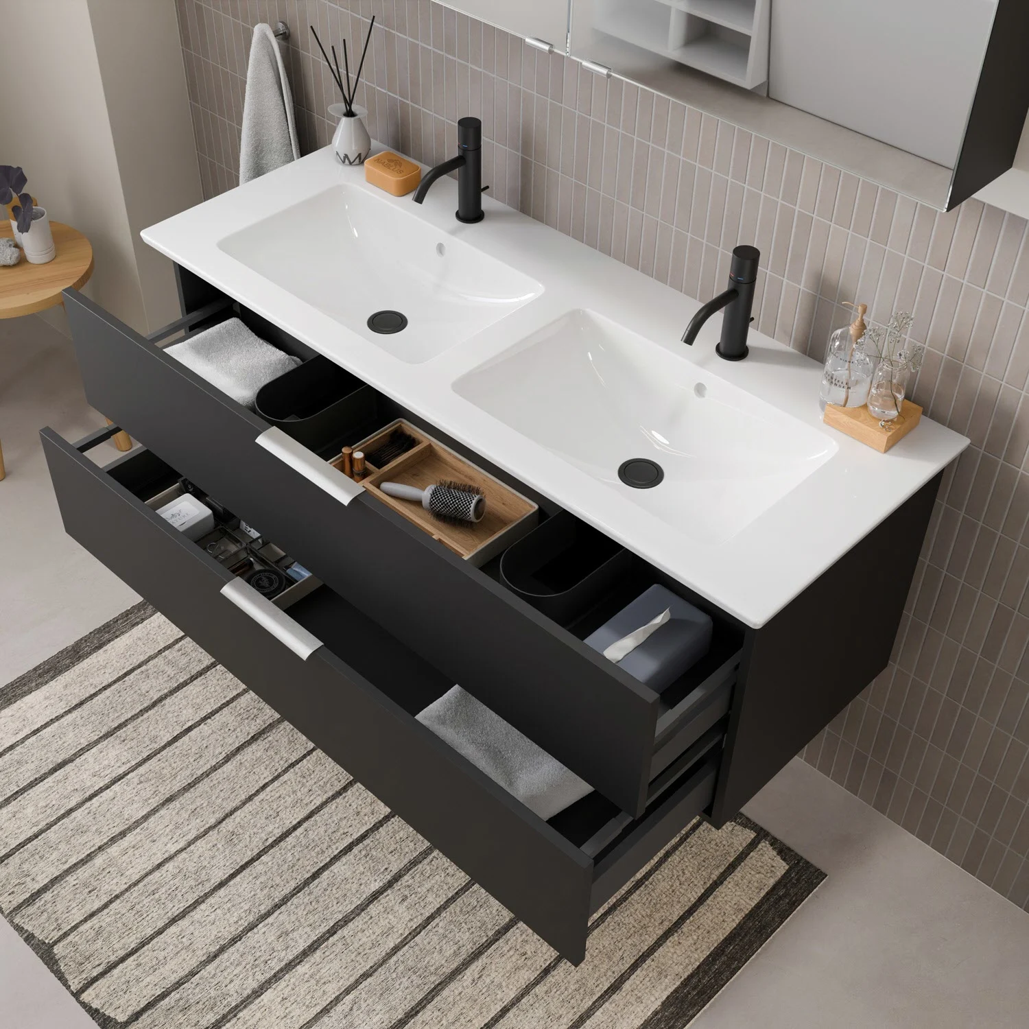 Steinkamp Living 2.0 Waschtischunterschrank für Villeroy & Boch Venticello Doppelwaschtisch 130 cm Bild 3