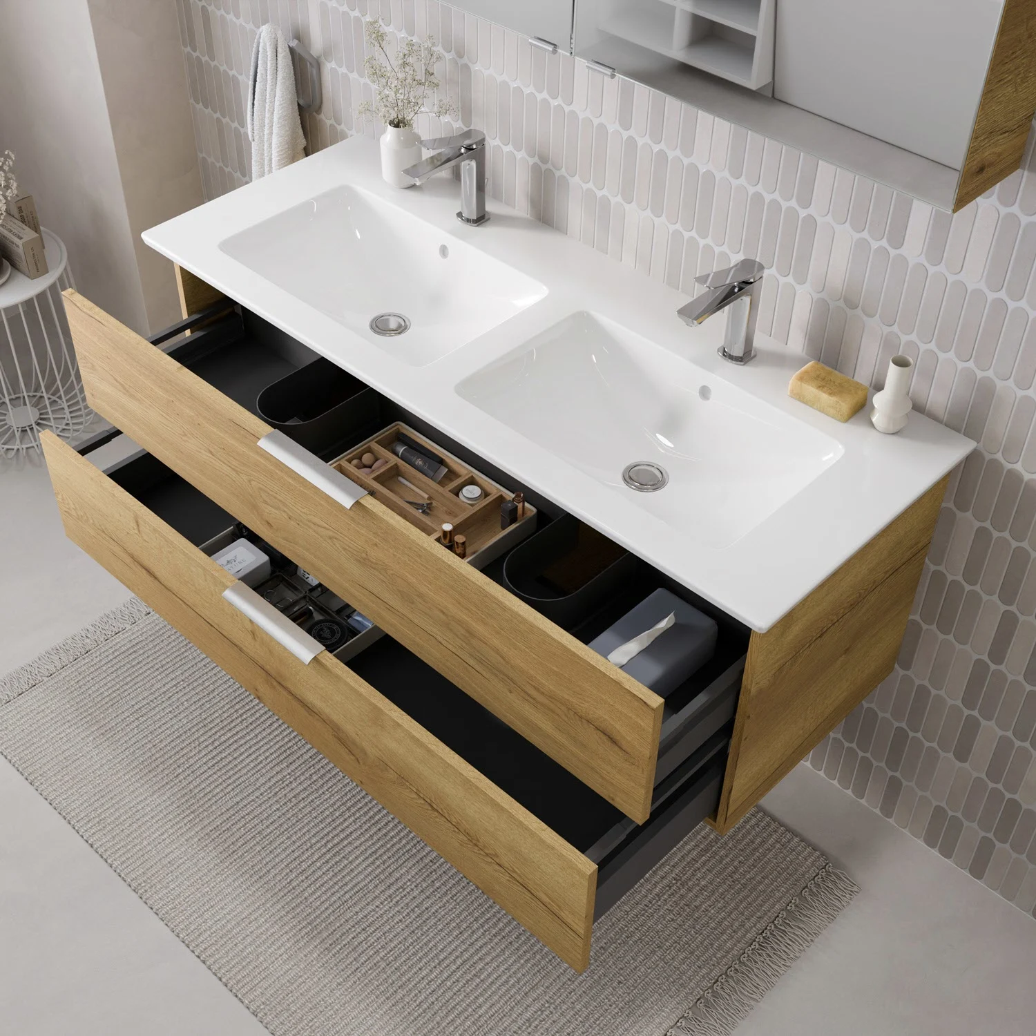 Steinkamp Living 2.0 Waschtischunterschrank für Villeroy & Boch Venticello Doppelwaschtisch 130 cm Bild 3