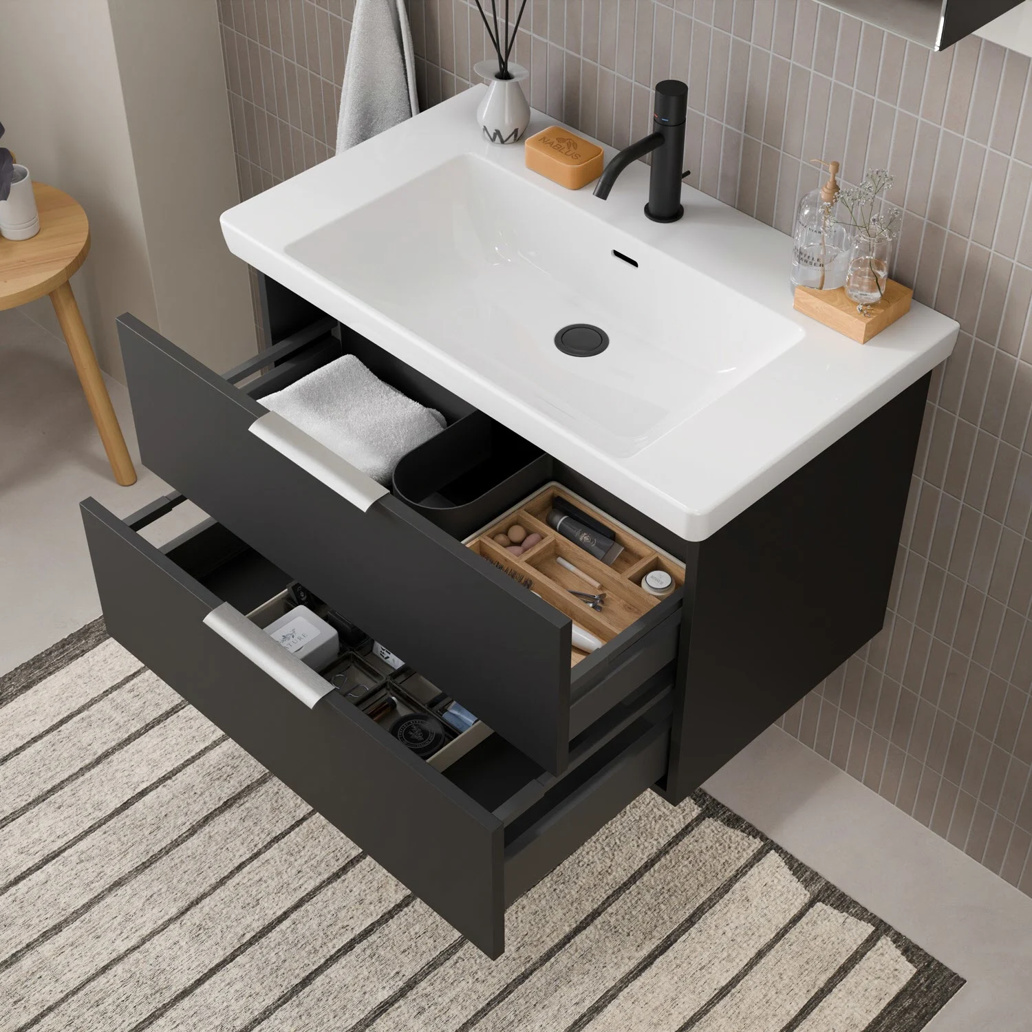 Steinkamp Living 2.0 Waschtischunterschrank für Villeroy & Boch Subway 3.0 Waschtisch 80 cm Bild 3