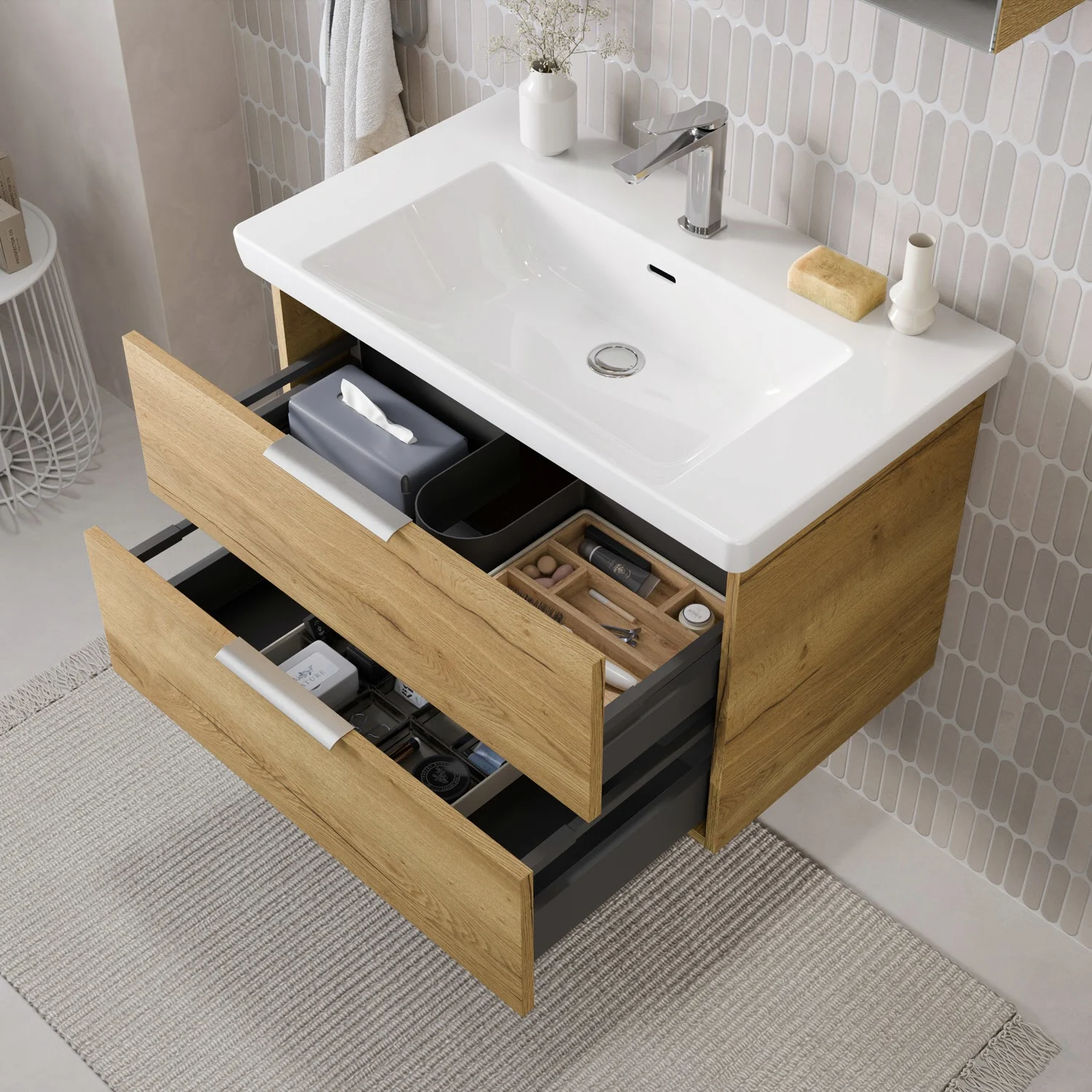 Steinkamp Living 2.0 Waschtischunterschrank für Villeroy & Boch Subway 3.0 Waschtisch 80 cm Bild 3