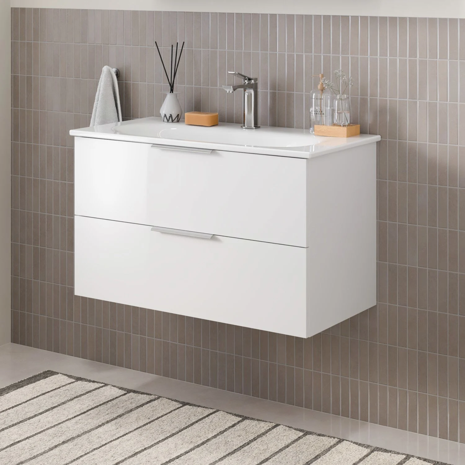 Steinkamp Living 2.0 Waschtischunterschrank für GROHE Essence Waschtisch 80 cm