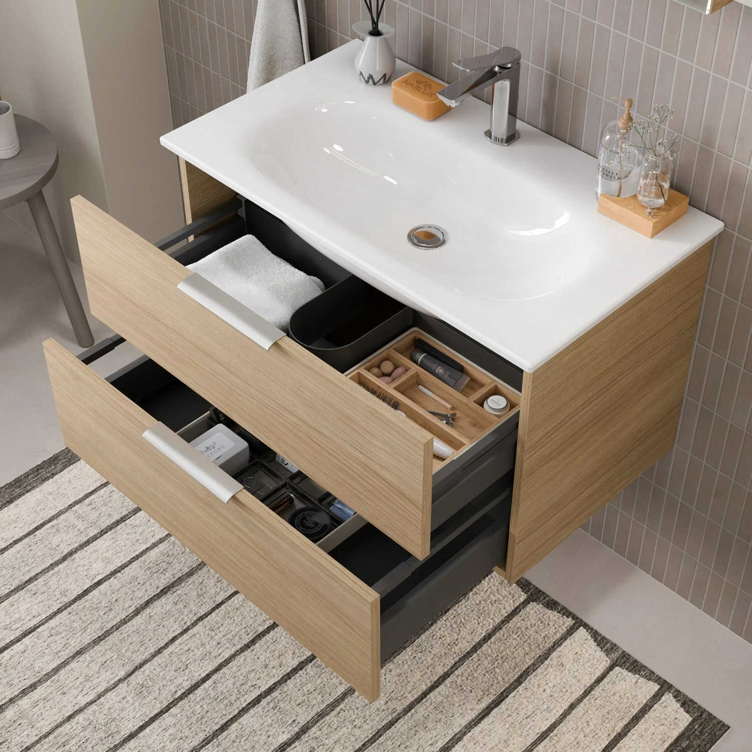 Steinkamp Living 2.0 Waschtischunterschrank für GROHE Essence Waschtisch 80 cm Bild 3