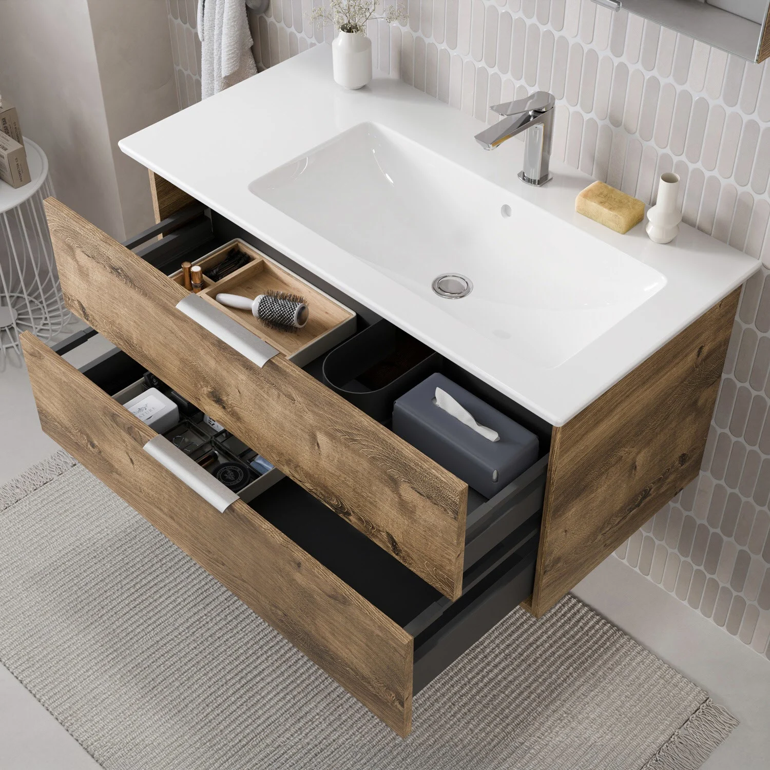 Steinkamp Living 2.0 Waschtischunterschrank für Villeroy & Boch Venticello Waschtisch 100 cm, Becken rechts Bild 3