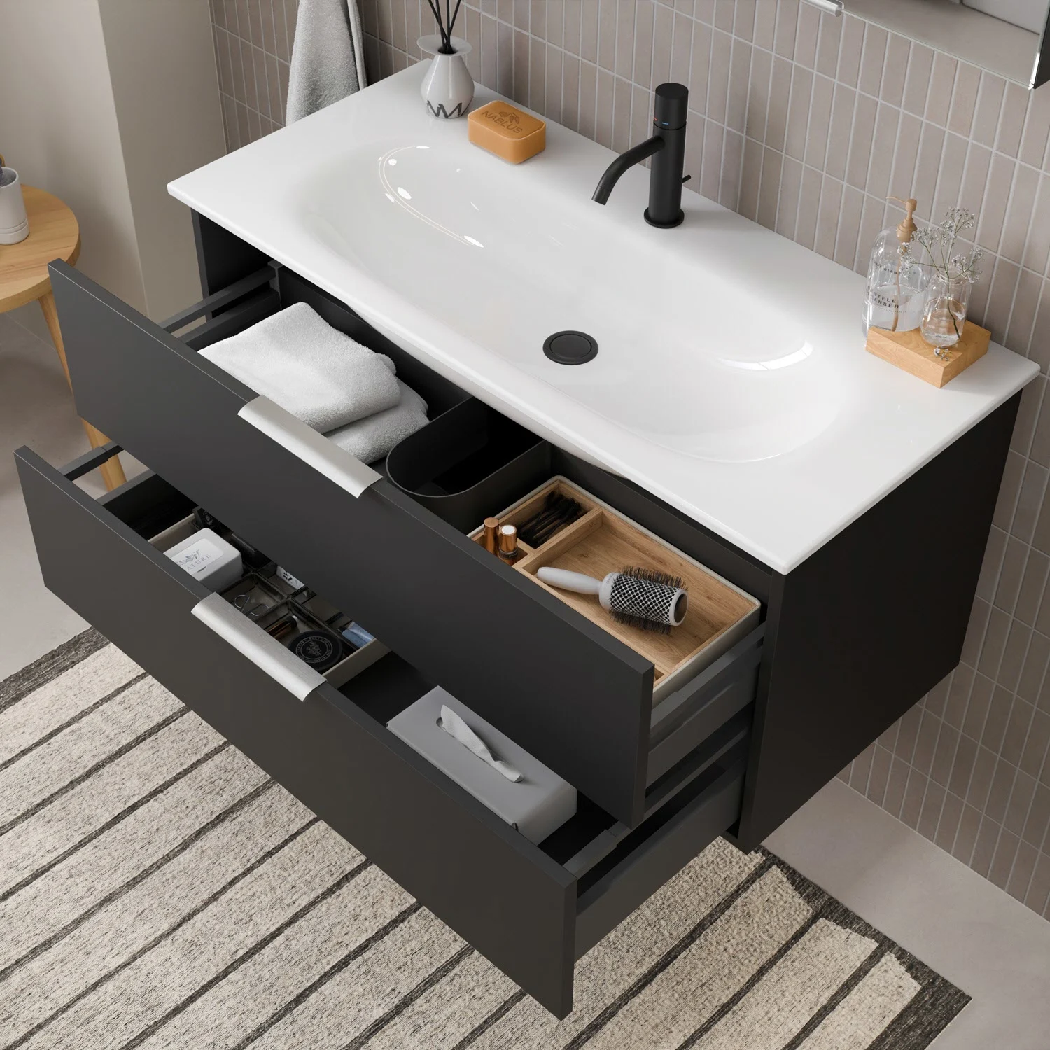 Steinkamp Living 2.0 Waschtischunterschrank für GROHE Essence Waschtisch 100 cm Bild 3