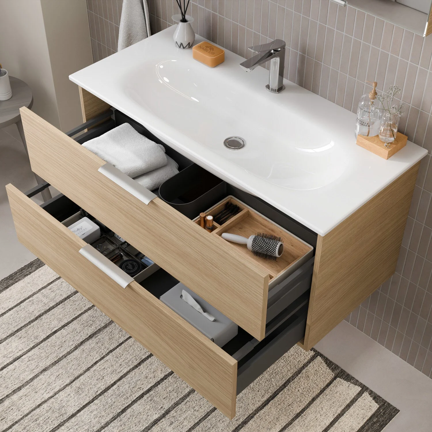 Steinkamp Living 2.0 Waschtischunterschrank für GROHE Essence Waschtisch 100 cm Bild 3