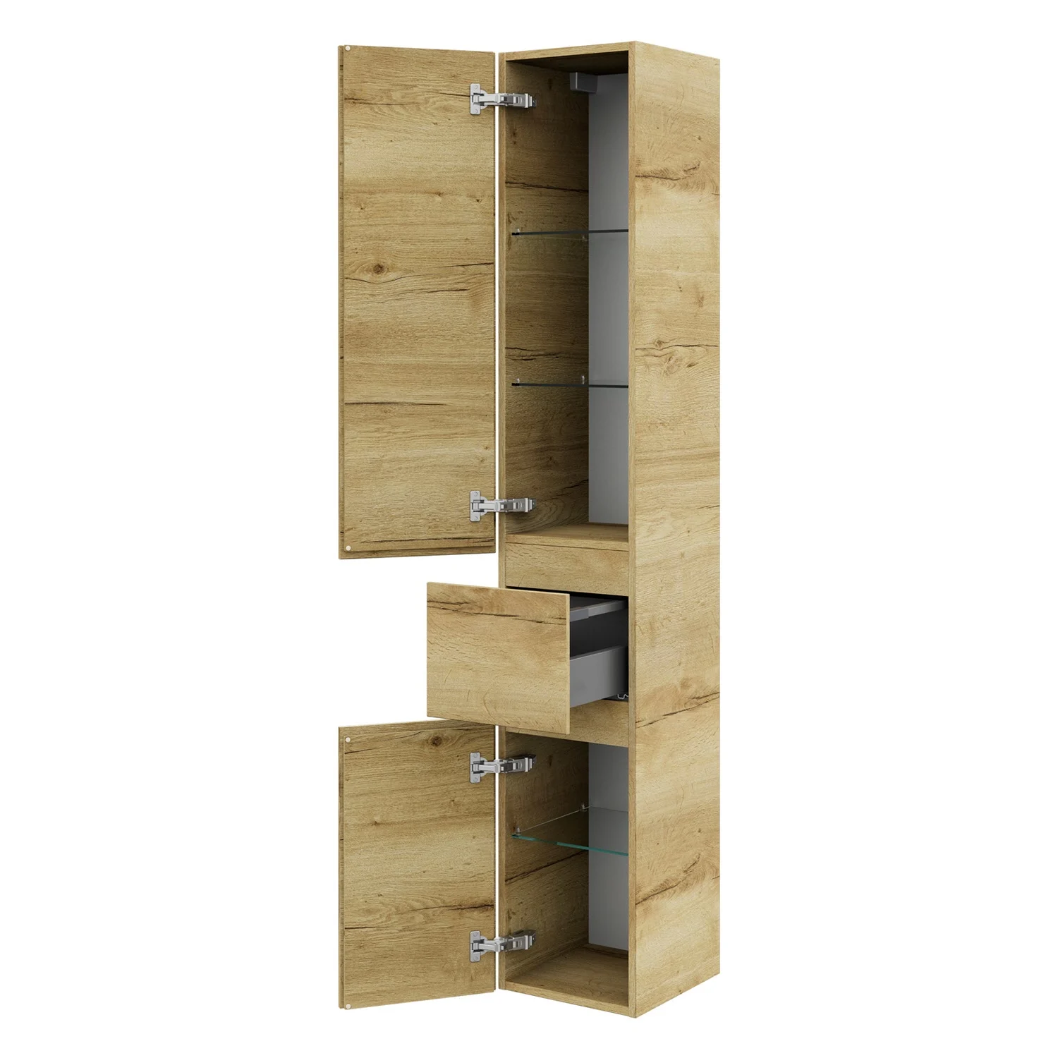 Steinkamp Value Hochschrank 174 cm mit 2 Türen und 1 Auszug, Anschlag links Bild 2