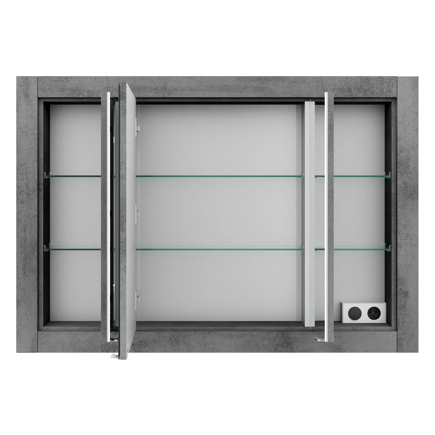 Steinkamp Value Einbauspiegelschrank 121,5 cm mit 3 Türen und LED-Beleuchtung Bild 3