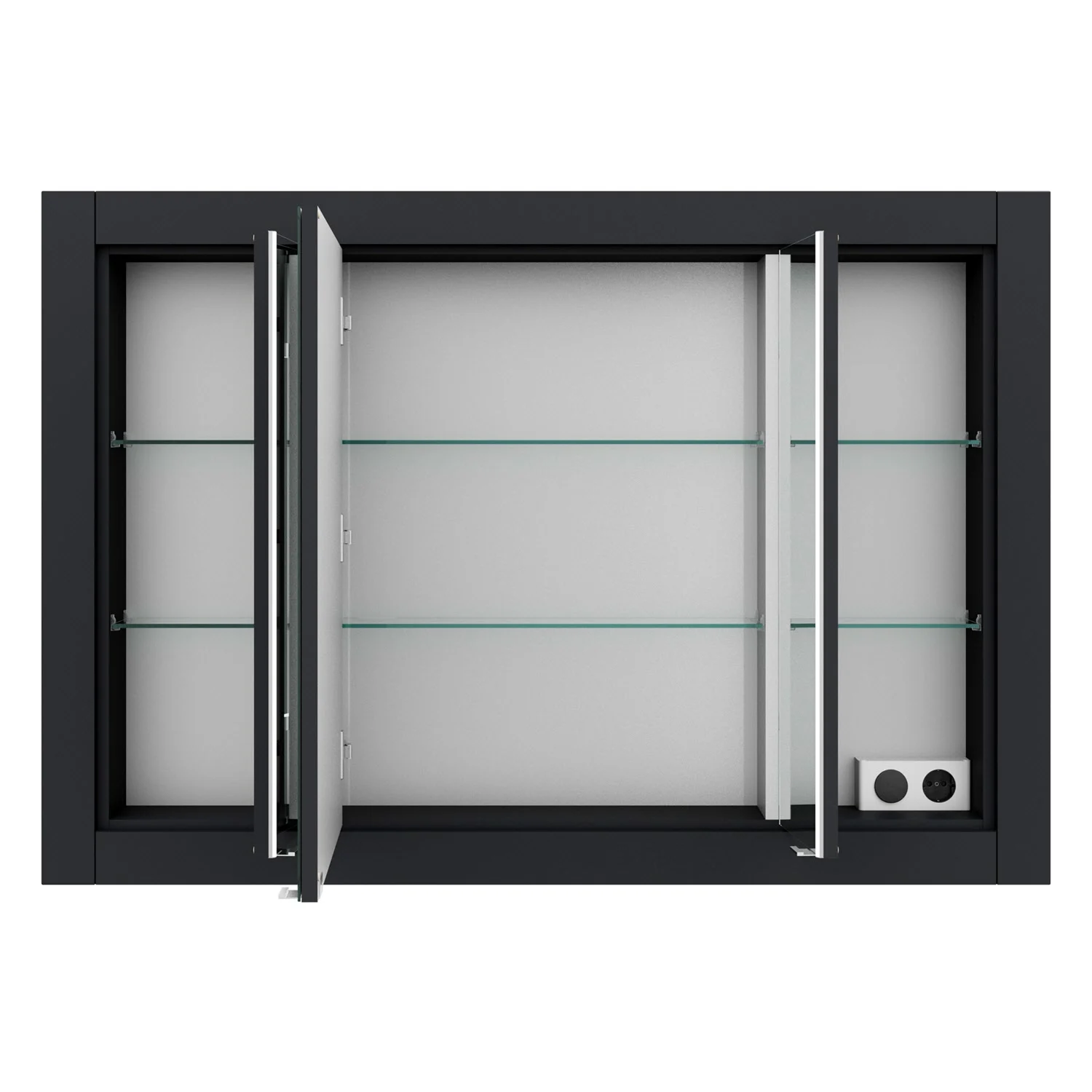 Steinkamp Value Einbauspiegelschrank 121,5 cm mit 3 Türen und LED-Beleuchtung Bild 3