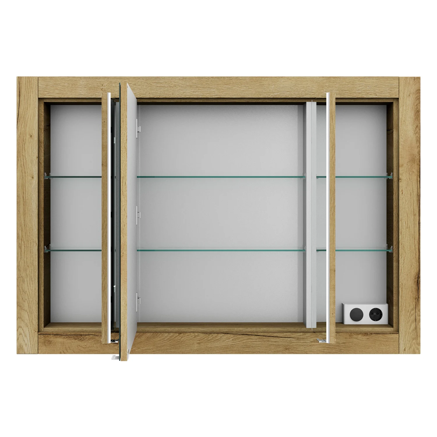 Steinkamp Value Einbauspiegelschrank 121,5 cm mit 3 Türen und LED-Beleuchtung Bild 3