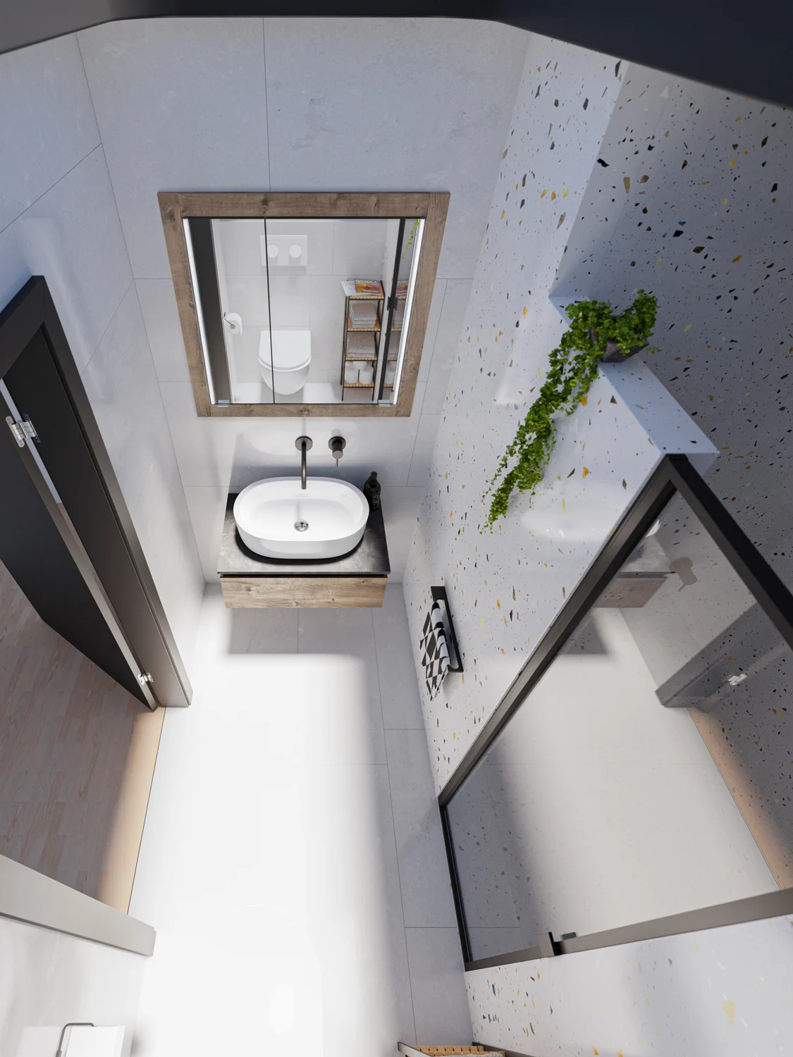 Steinkamp Value Einbauspiegelschrank 91,5 cm mit 2 Türen und LED-Beleuchtung Bild 7