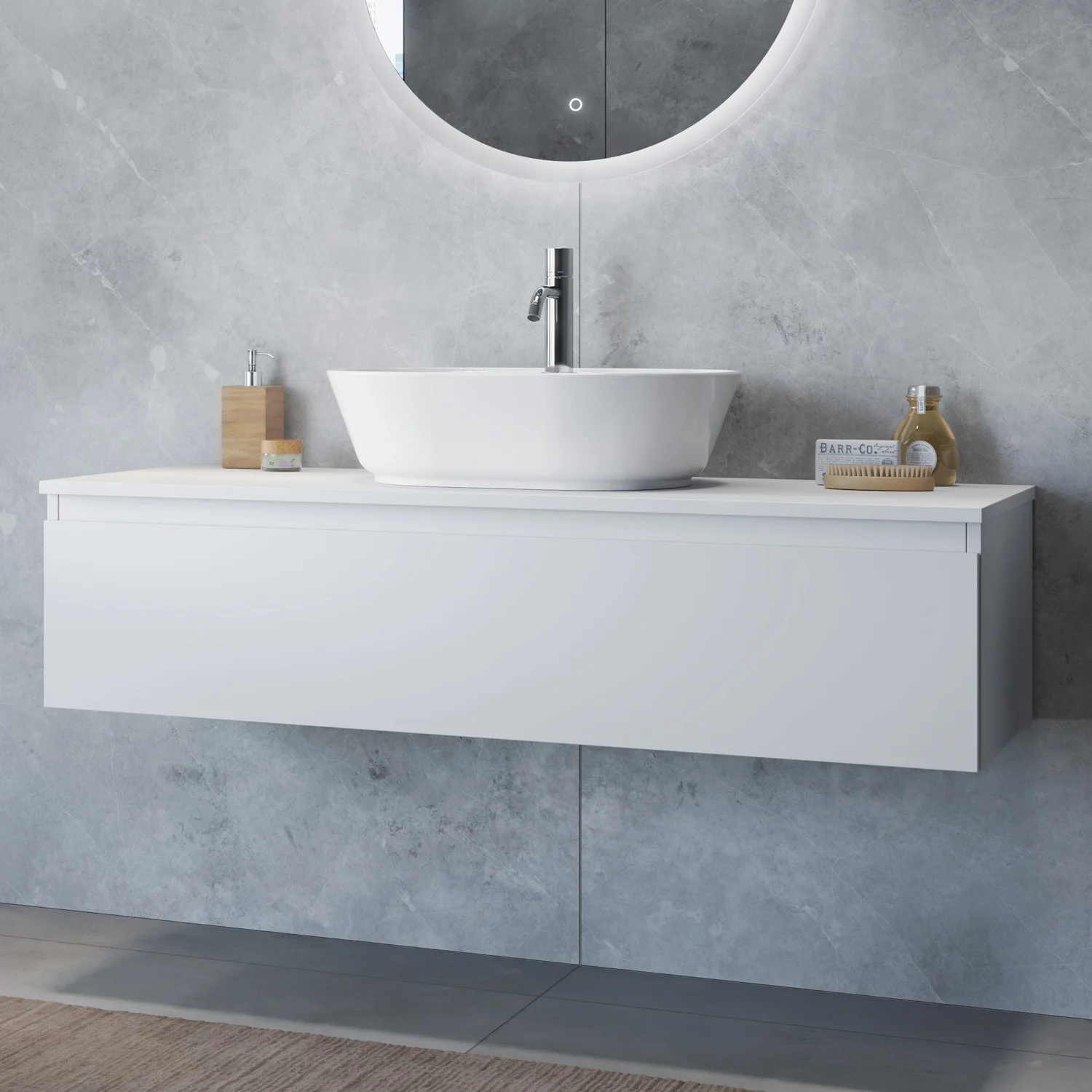 Steinkamp Value Waschtischkonsole 121 cm mit 1 Auszug