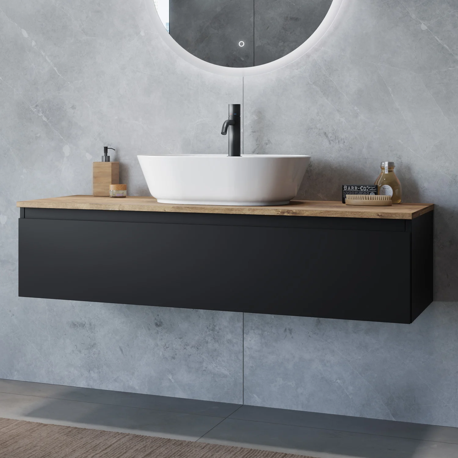 Steinkamp Value Waschtischkonsole 121 cm mit 1 Auszug