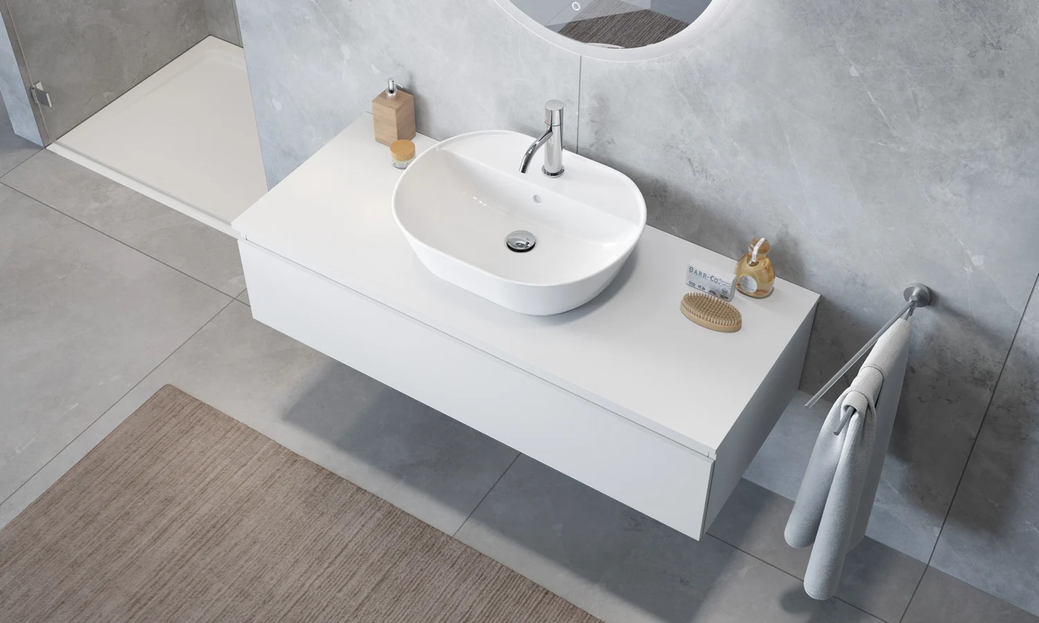 Steinkamp Value Waschtischkonsole 121 cm mit 1 Auszug Bild 3