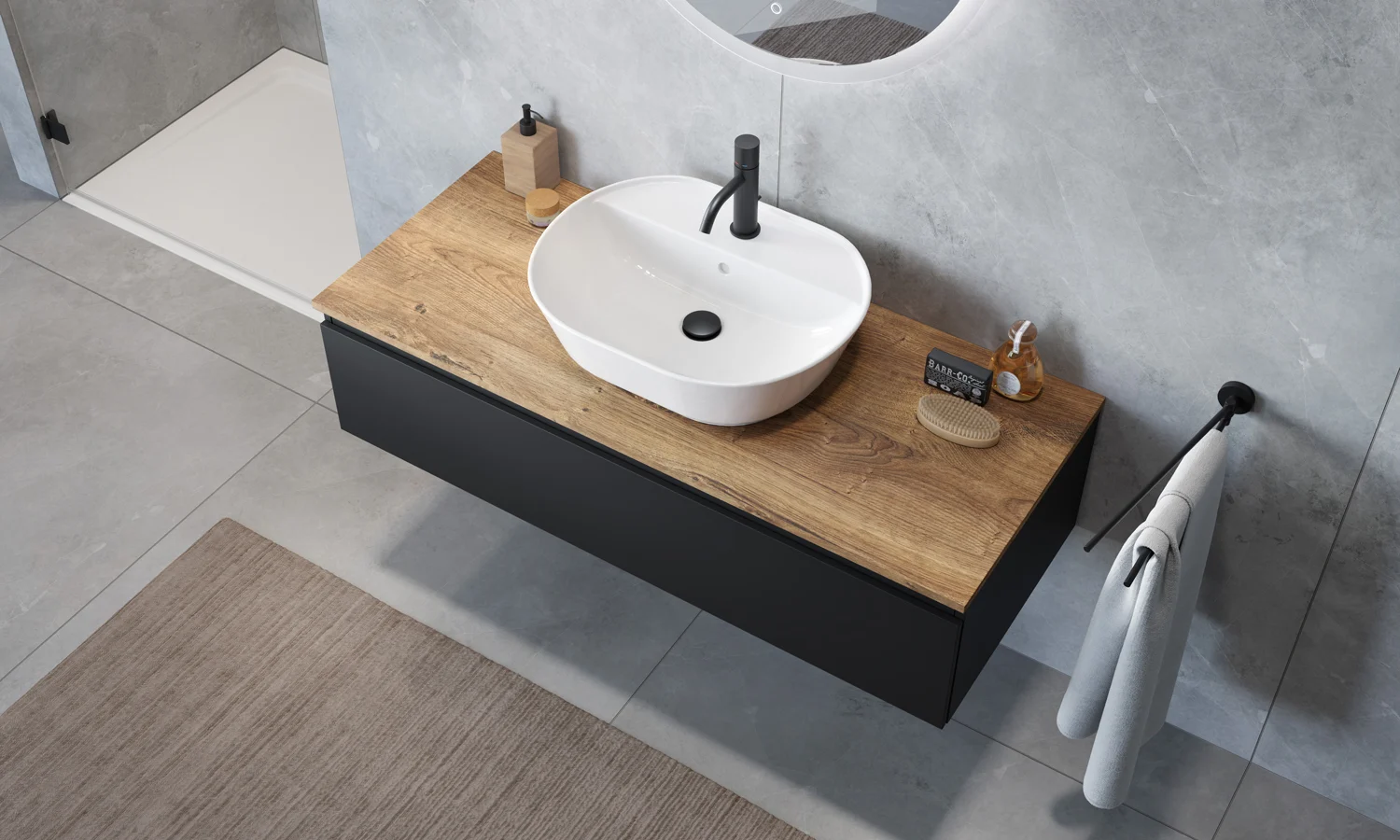 Steinkamp Value Waschtischkonsole 121 cm mit 1 Auszug Bild 3