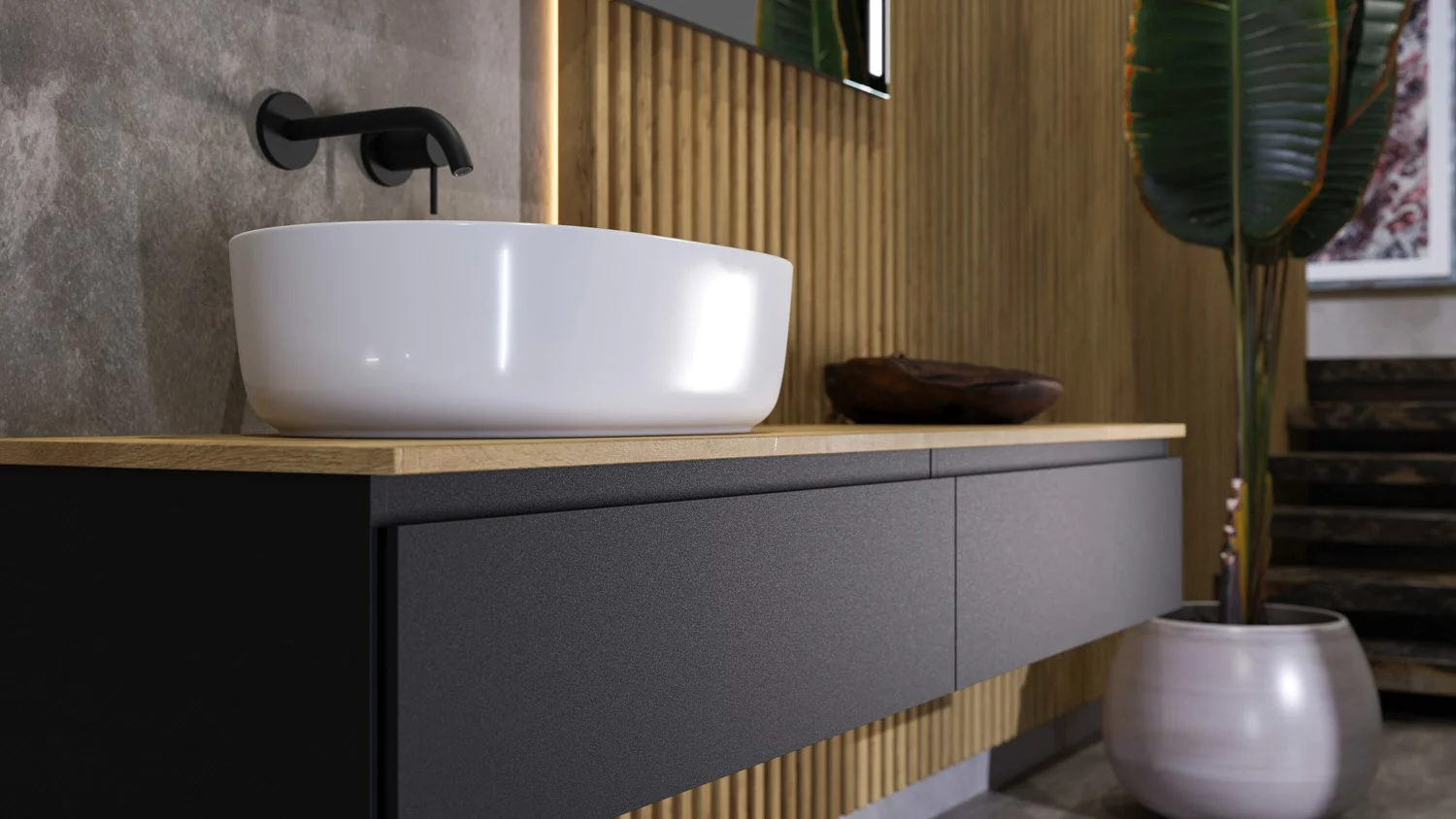 Steinkamp Value Waschtischkonsole 181 cm mit 2 Auszügen Bild 6