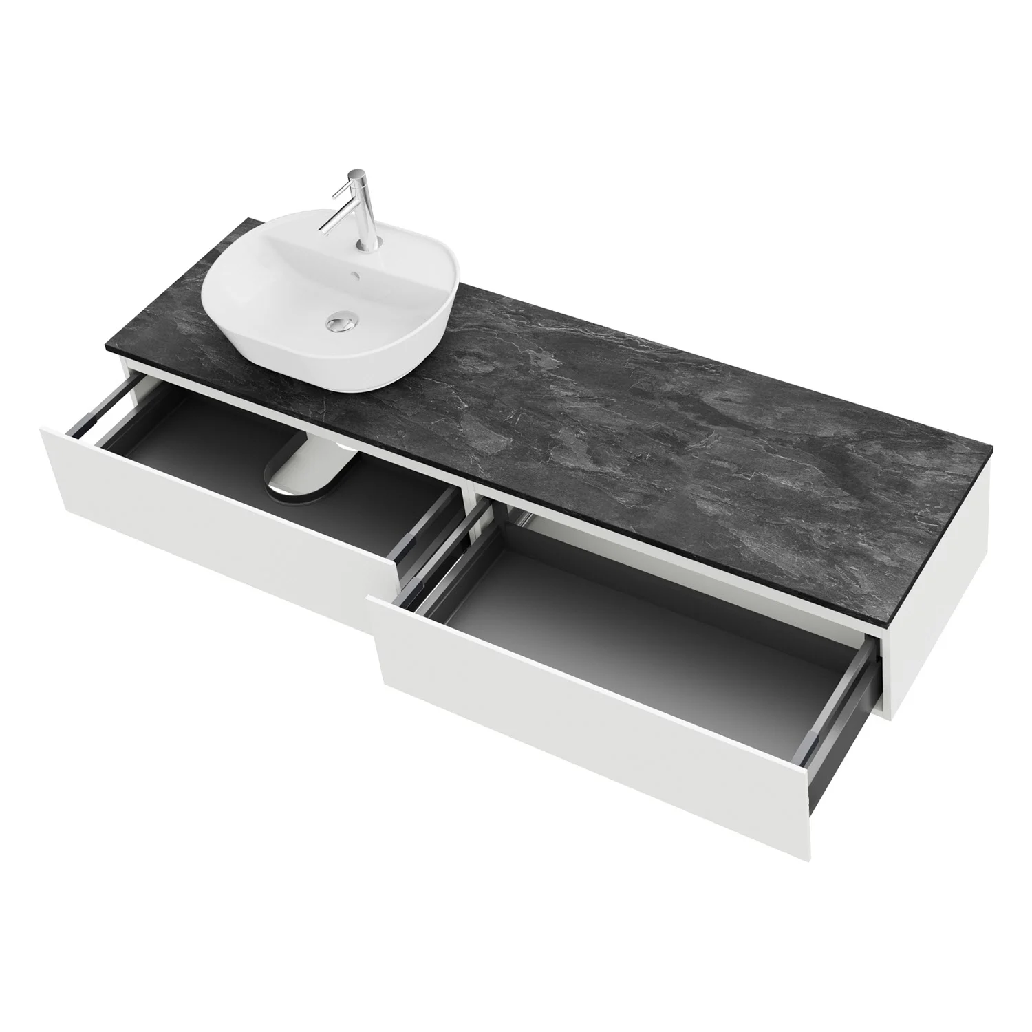 Steinkamp Value Waschtischkonsole 181 cm mit 2 Auszügen