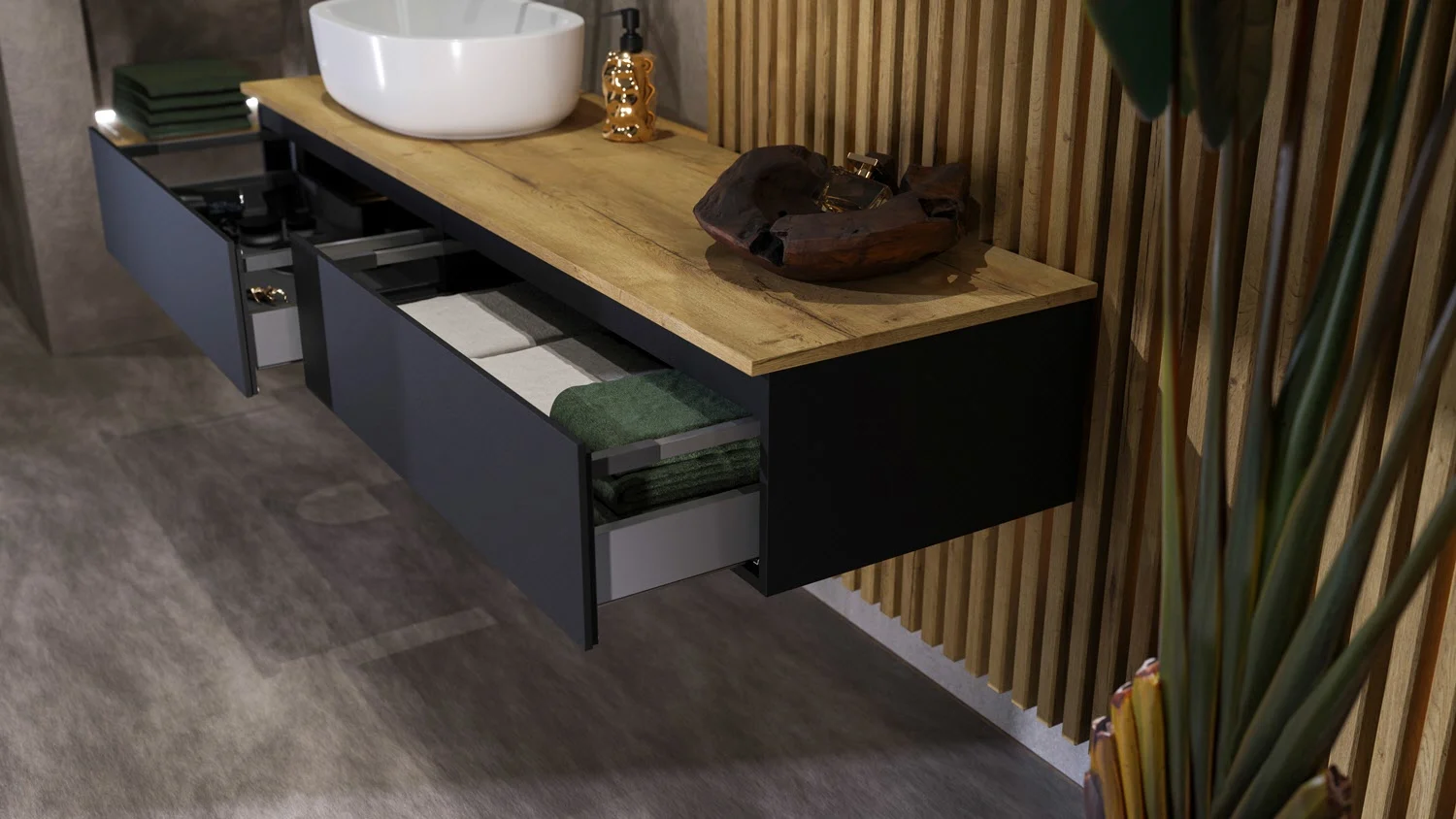 Steinkamp Value Waschtischkonsole 181 cm mit 2 Auszügen Bild 4