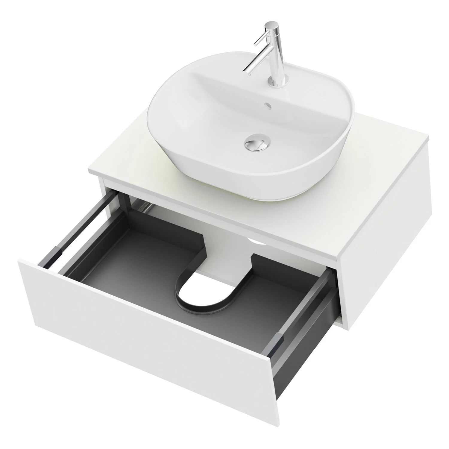 Steinkamp Value Waschtischkonsole 76 cm mit 1 Auszug Bild 3