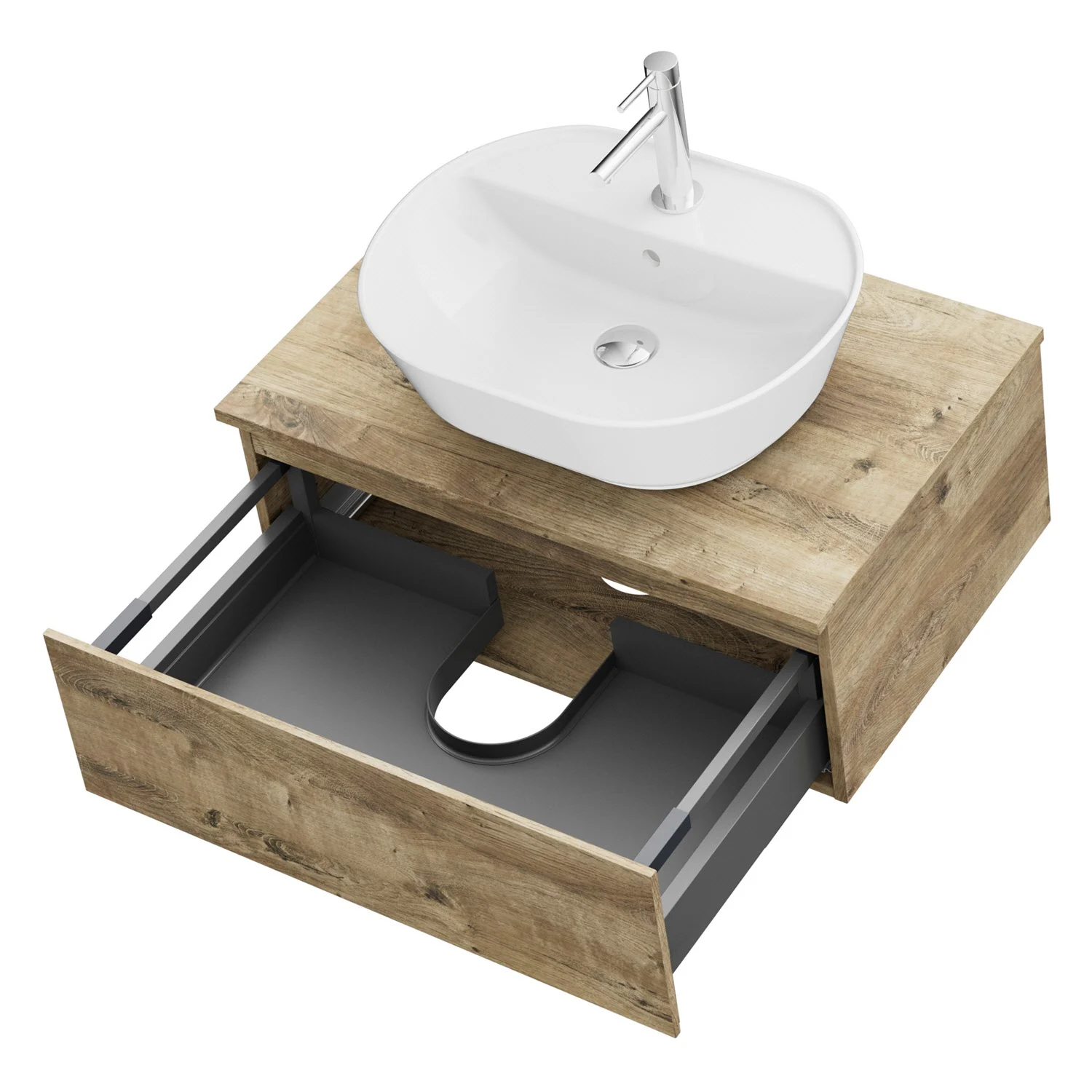 Steinkamp Value Waschtischkonsole 76 cm mit 1 Auszug Bild 3