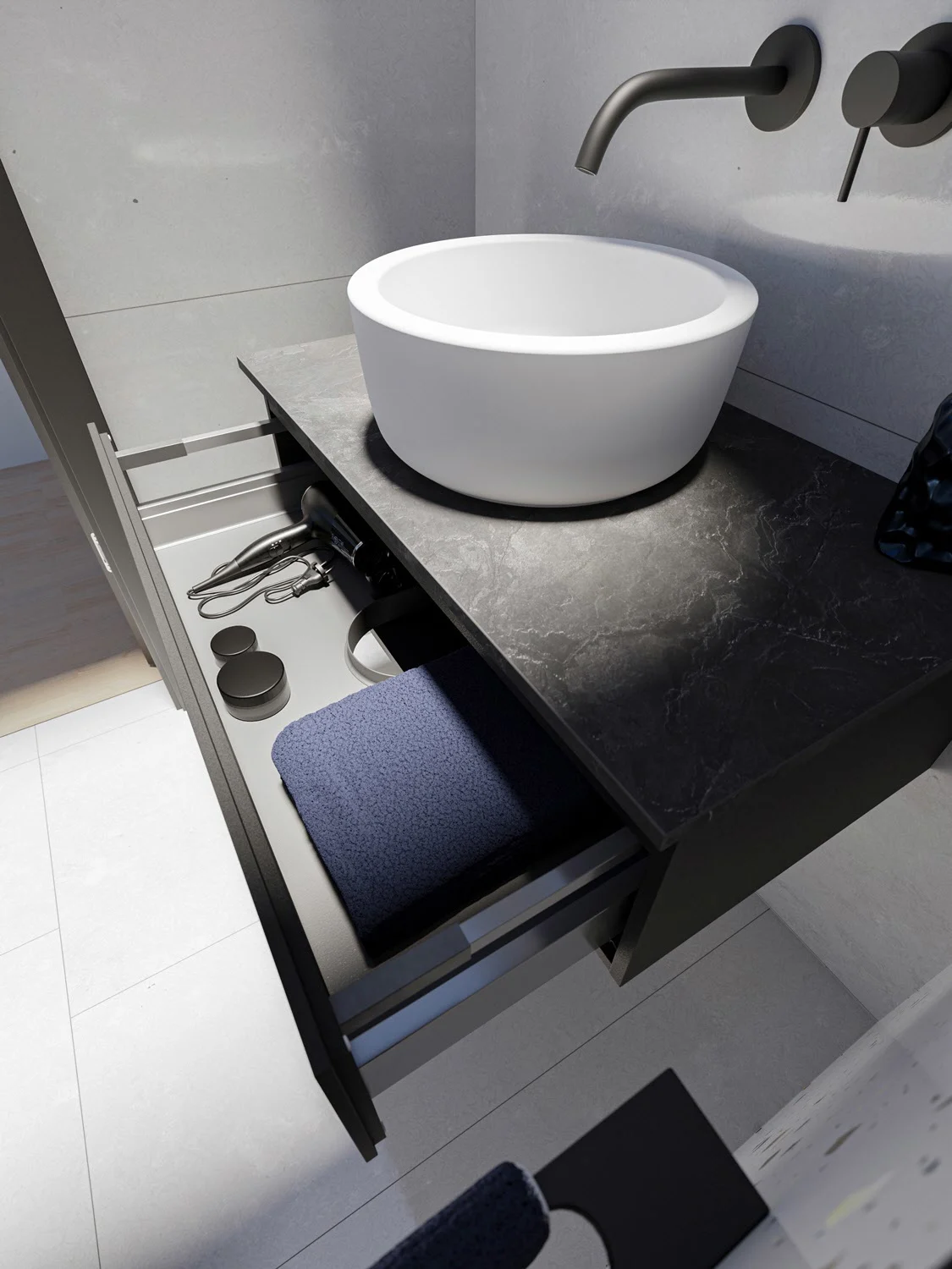 Steinkamp Value Waschtischkonsole 91 cm mit 1 Auszug Bild 4