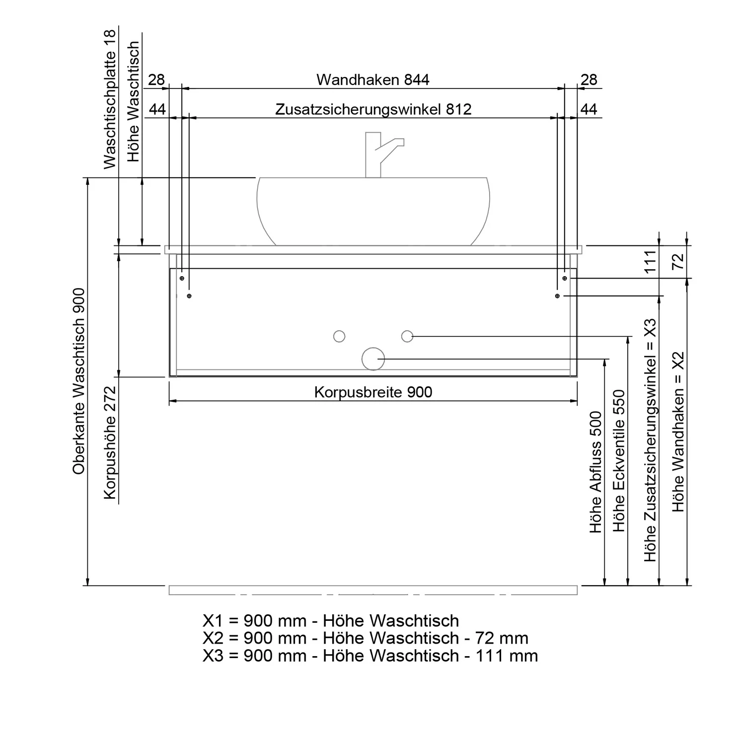 Steinkamp Value Waschtischunterschrank 90 cm Bild 4