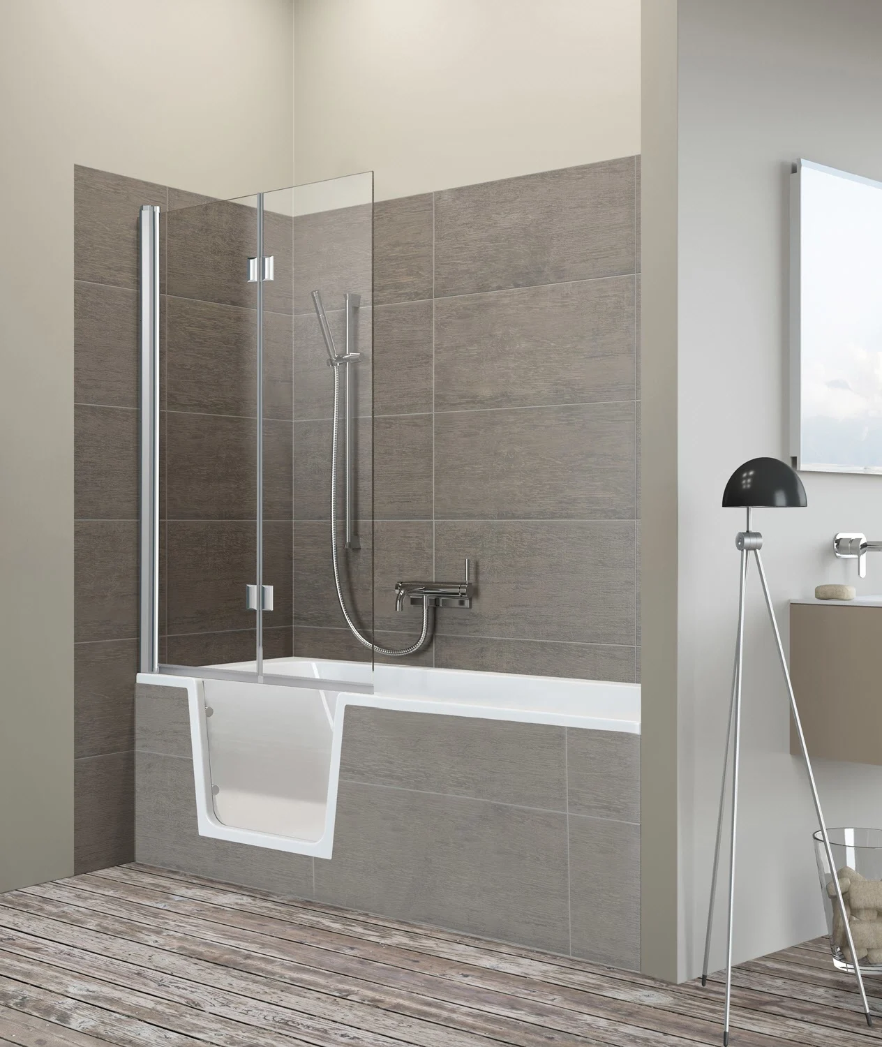 Steinkamp easy entry Badewannenaufsatz 2-teilig, Anschlag links Bild 8