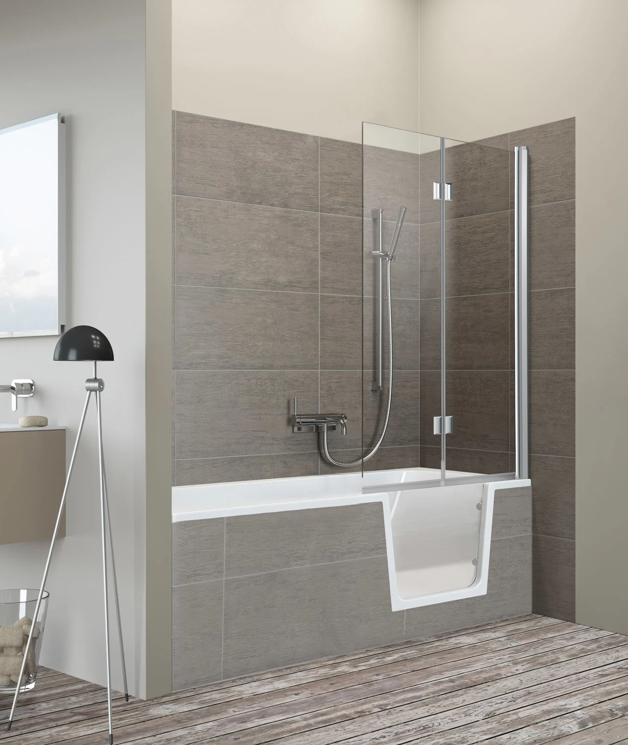 Steinkamp easy entry Badewannenaufsatz 2-teilig, Anschlag rechts Bild 8