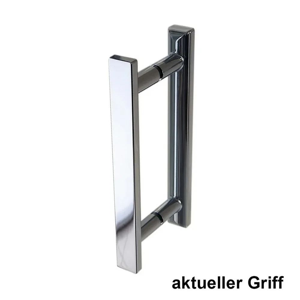 Steinkamp Lifestyle Fünfeckdusche 3-teilig 90 x 90 cm Anschlag links inkl. easypearl, mittig mattiert Bild 2