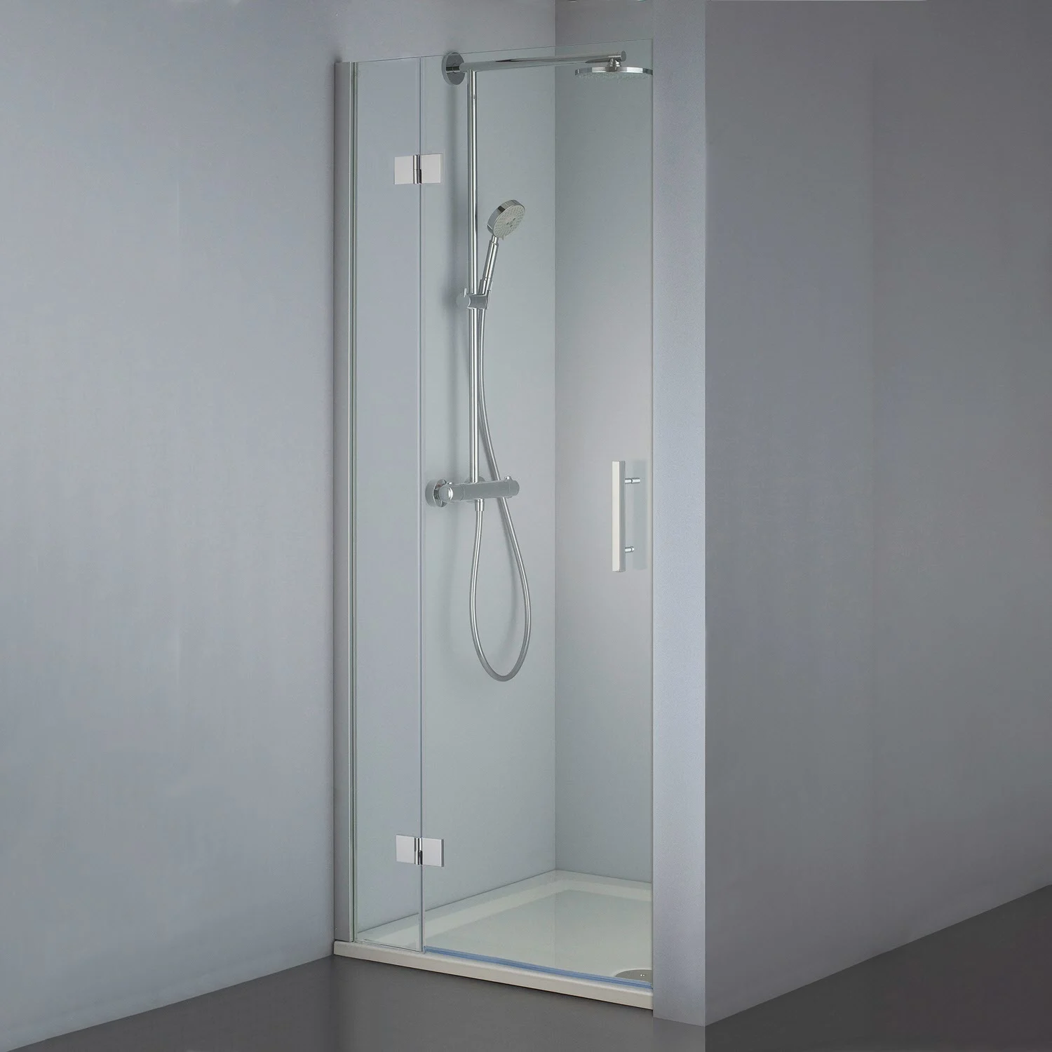 Steinkamp Lifestyle Nischentür an Nebenteil 80 x 200 cm Anschlag links inkl. easypearl, mittig mattiert