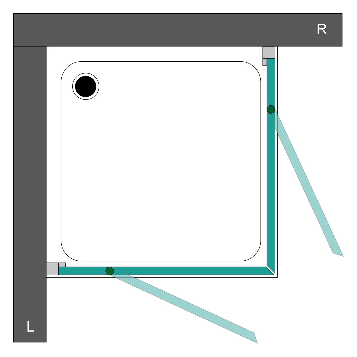 Steinkamp Living Eckeinstieg 80 x 80 x 200 cm inkl. easypearl Bild 4