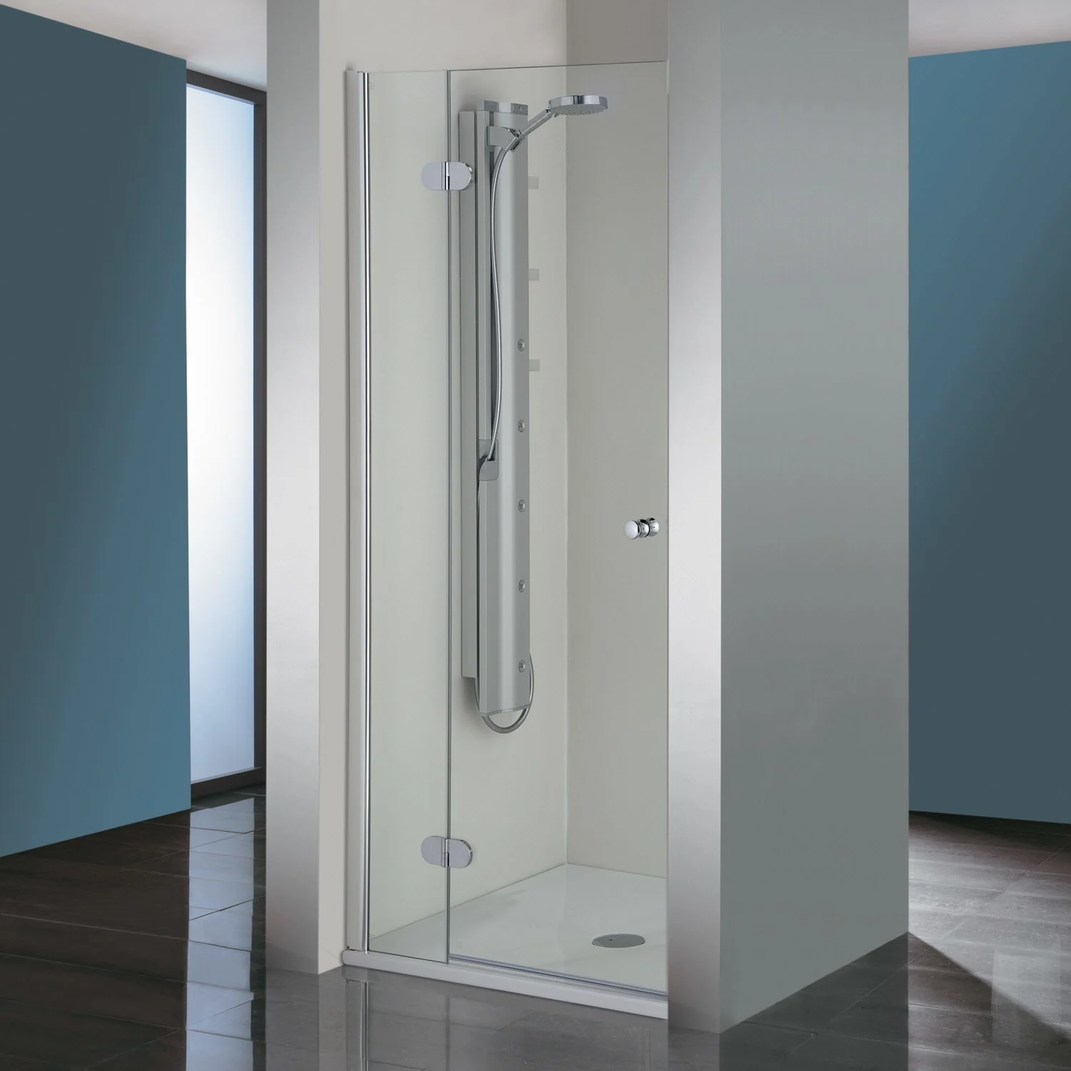 Steinkamp Living Nischentür an Nebenteil 90 x 200 cm Anschlag links inkl. easypearl
