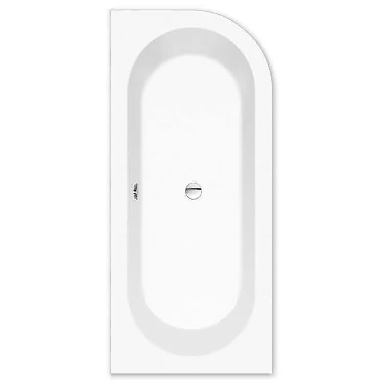 Steinkamp Living Eckbadewanne 180 x 80 cm mit Schürze rechts, inkl. Ab- und Überlaufgarnitur M5 Bild 2